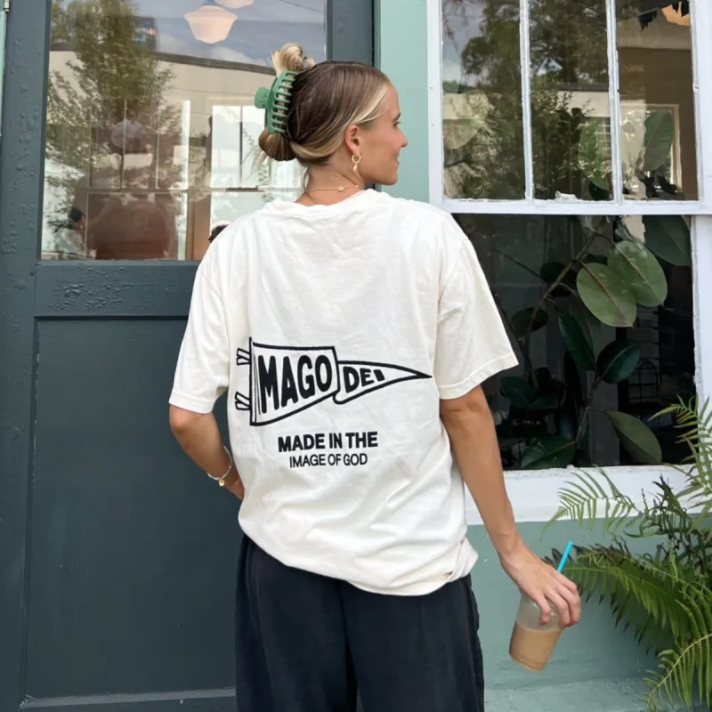 NEW! | "IMAGO DEI" PREMIUM COMFORT COLOR TEE | IVORY sold by He Would Love First