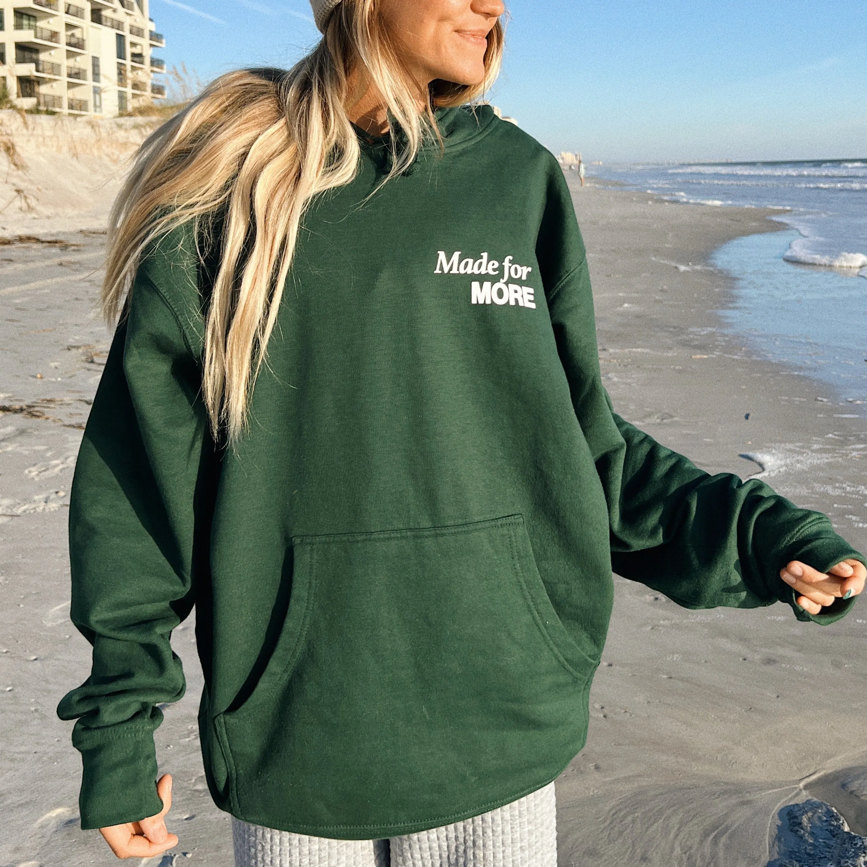 NEW! | "MADE FOR MORE" HOODIE | FOREST GREEN sold by He Would Love First product image thumbnail 3