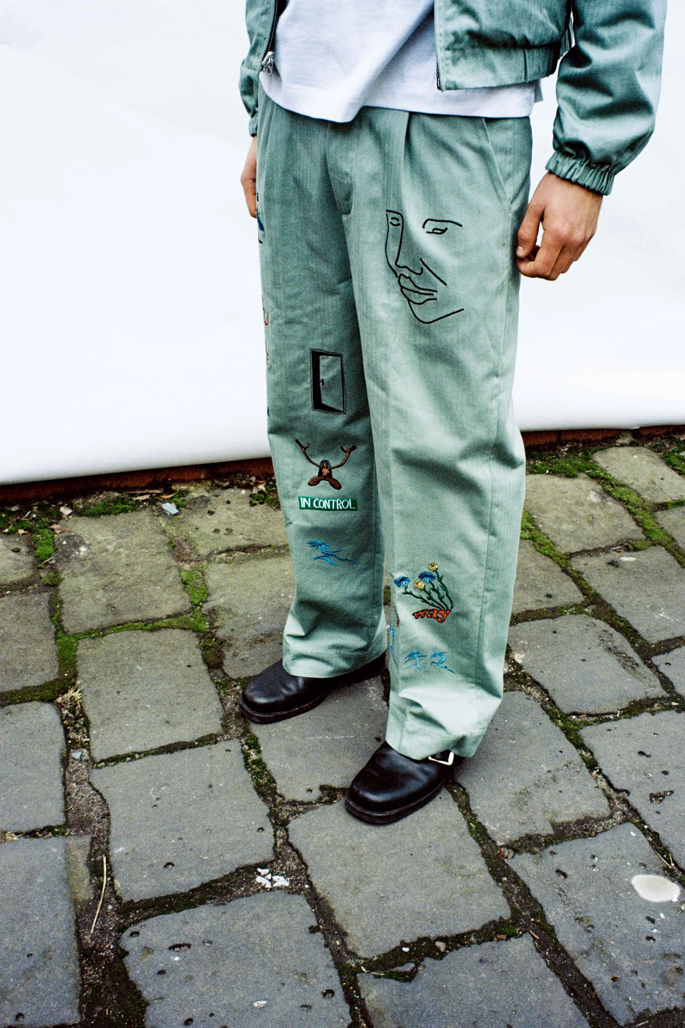 Let Go Herringbone Pants sold by Junglesjungles product image thumbnail 2