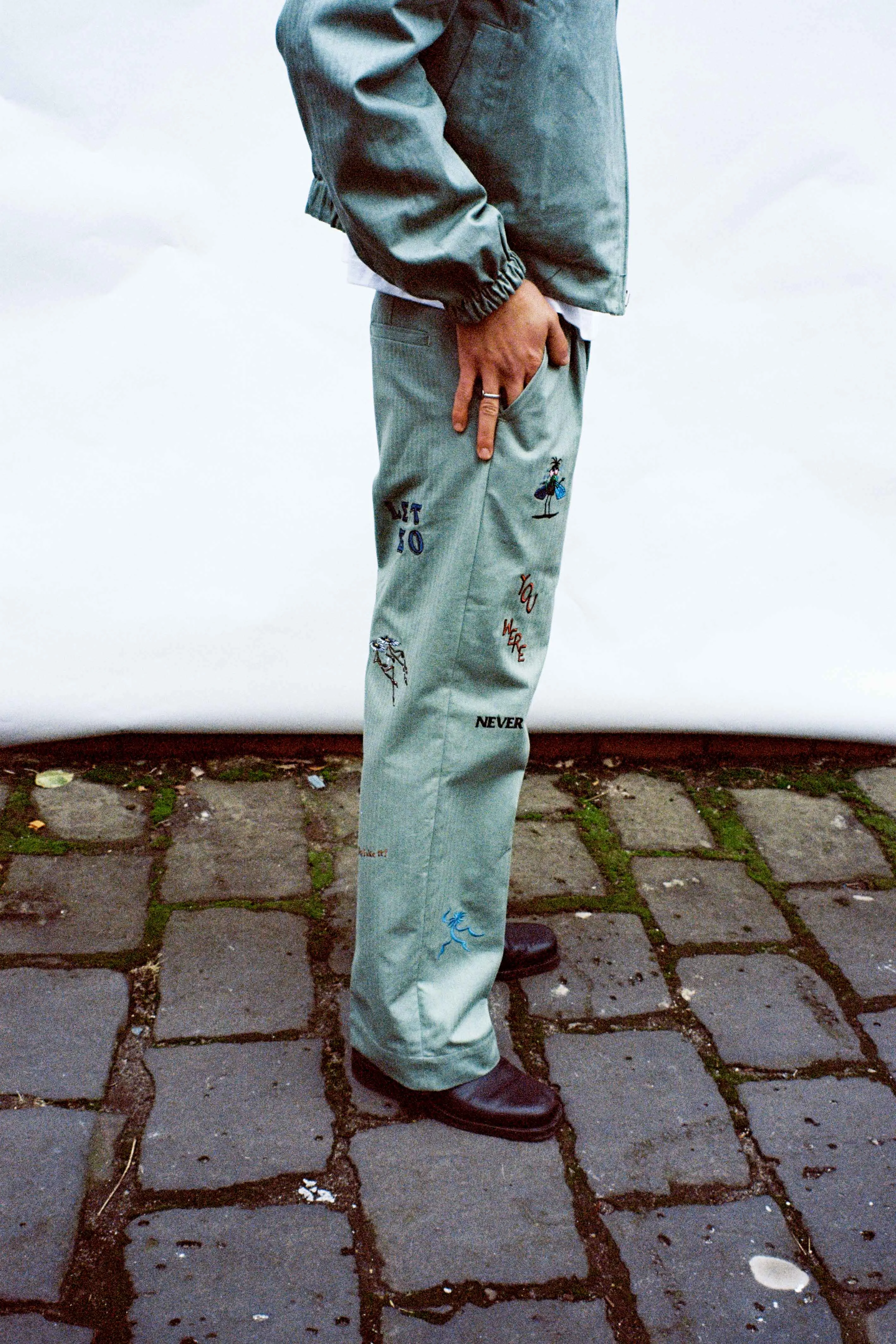 Let Go Herringbone Pants sold by Junglesjungles product image thumbnail 4