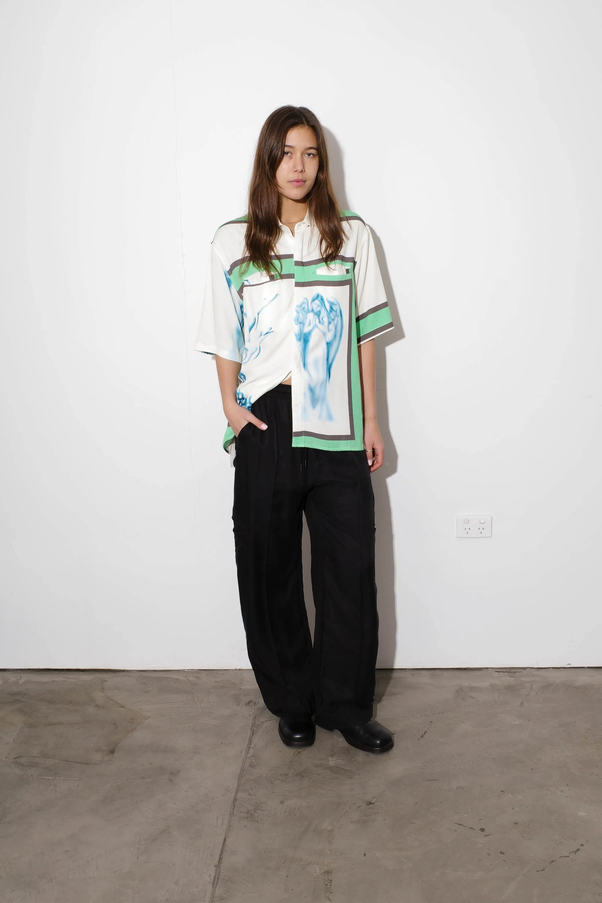 Angels Button Up Shirt sold by Junglesjungles product image thumbnail 4