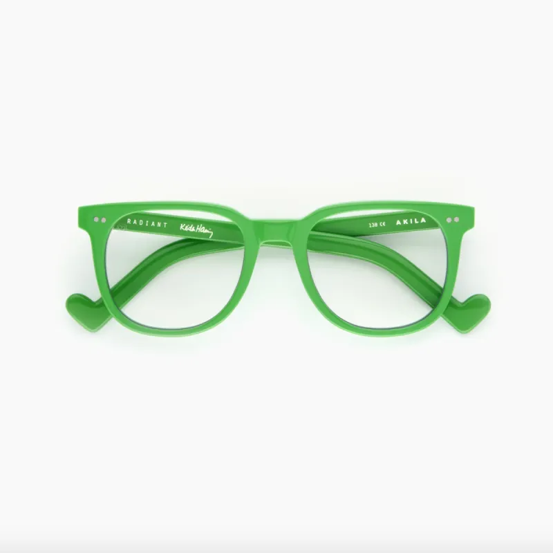 AKILA Keith Haring Glasses Radiant Green made by Junglesjungles