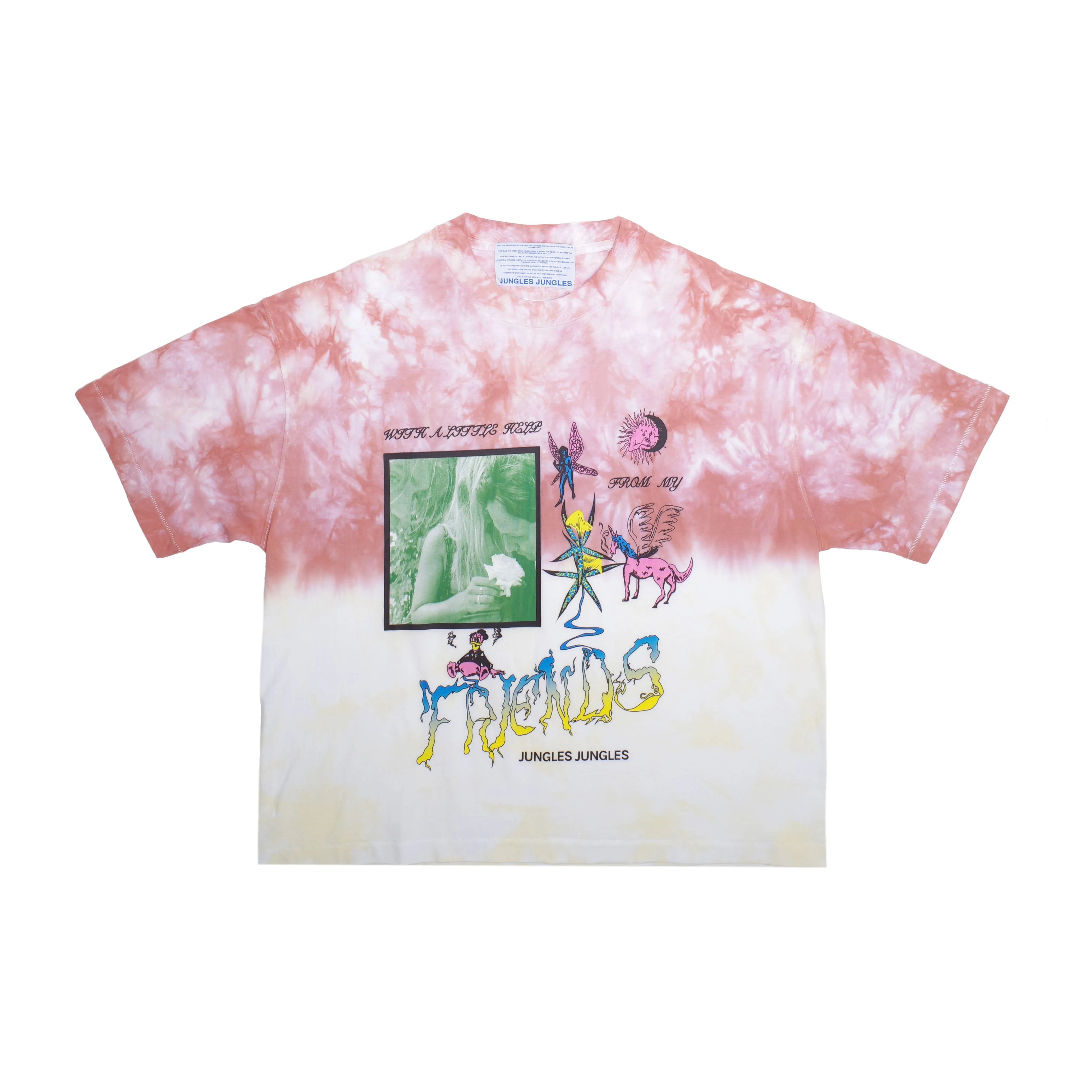 Help From My Friends Tie Dye Tee sold by Junglesjungles