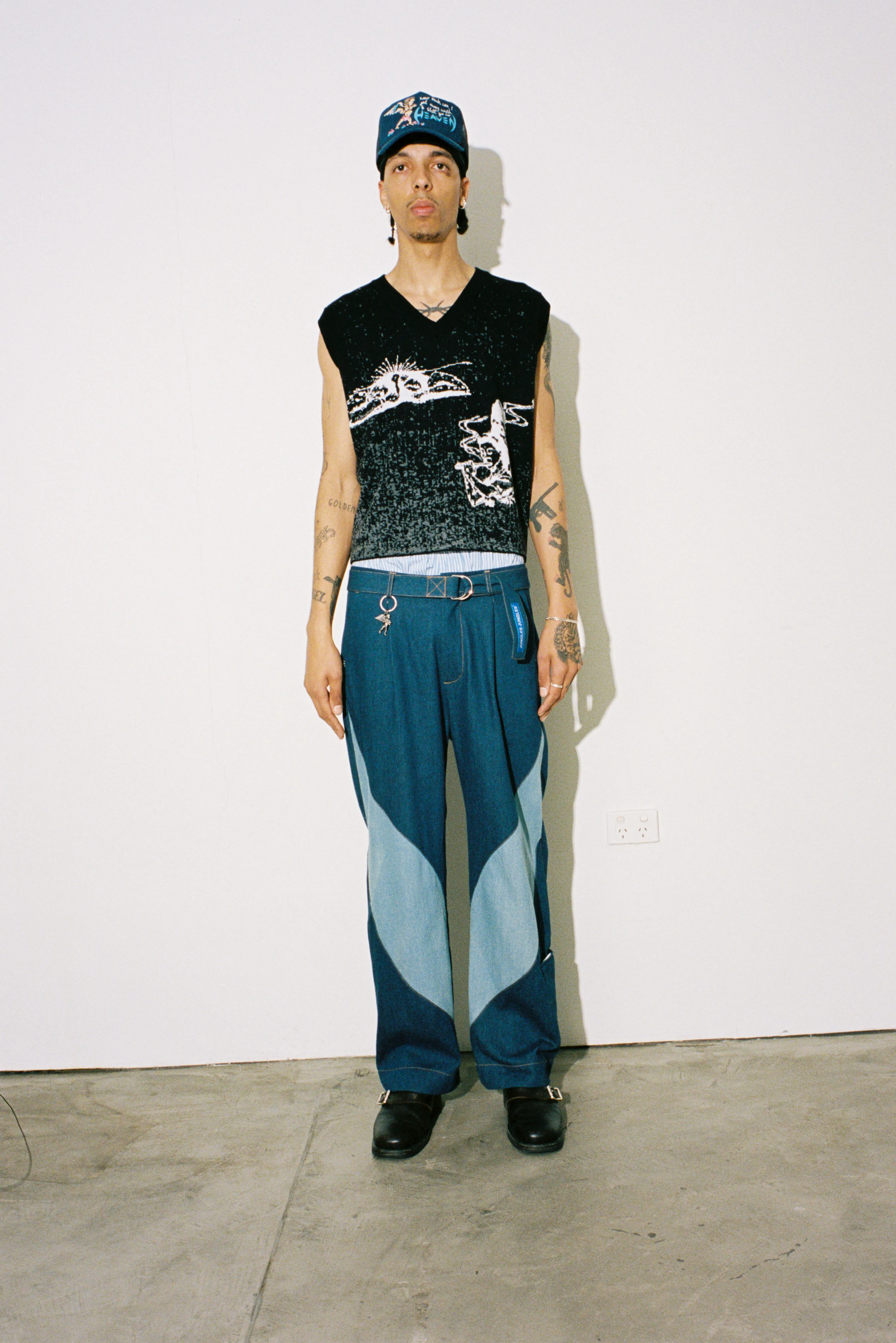 Denim Slant Pant sold by Junglesjungles product image thumbnail 2
