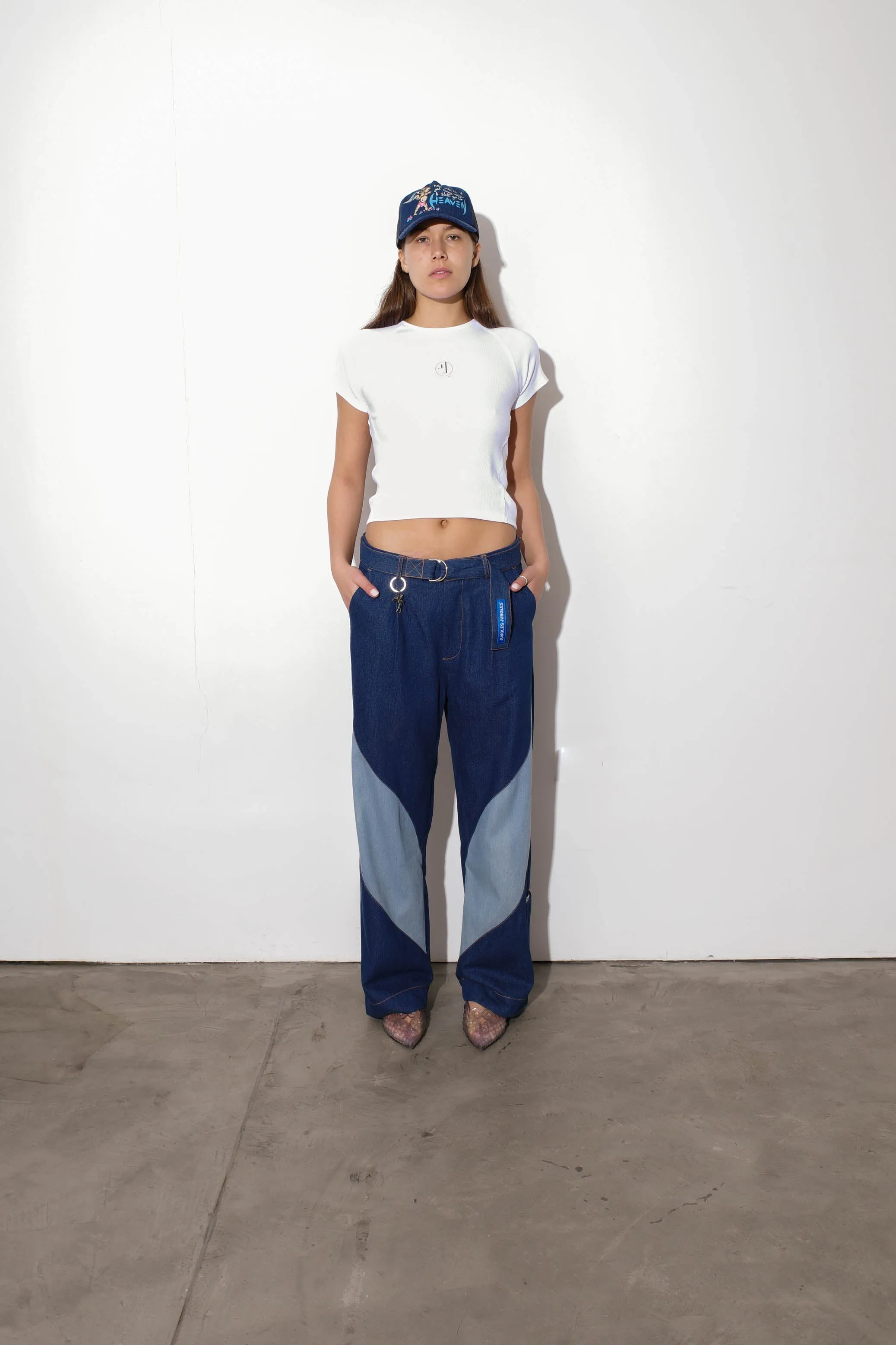 Denim Slant Pant sold by Junglesjungles product image thumbnail 4