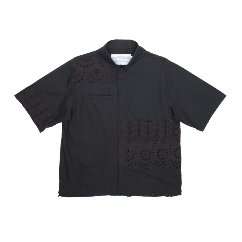 USD Lace Paneled Button Up Shirt sold by Junglesjungles