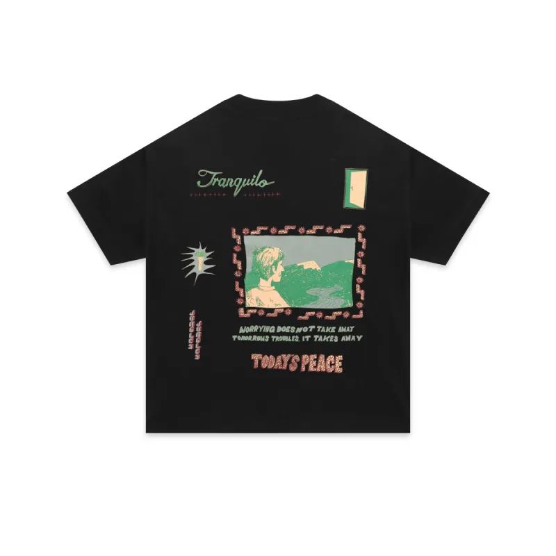 Tranquilo Tee Black made by Junglesjungles