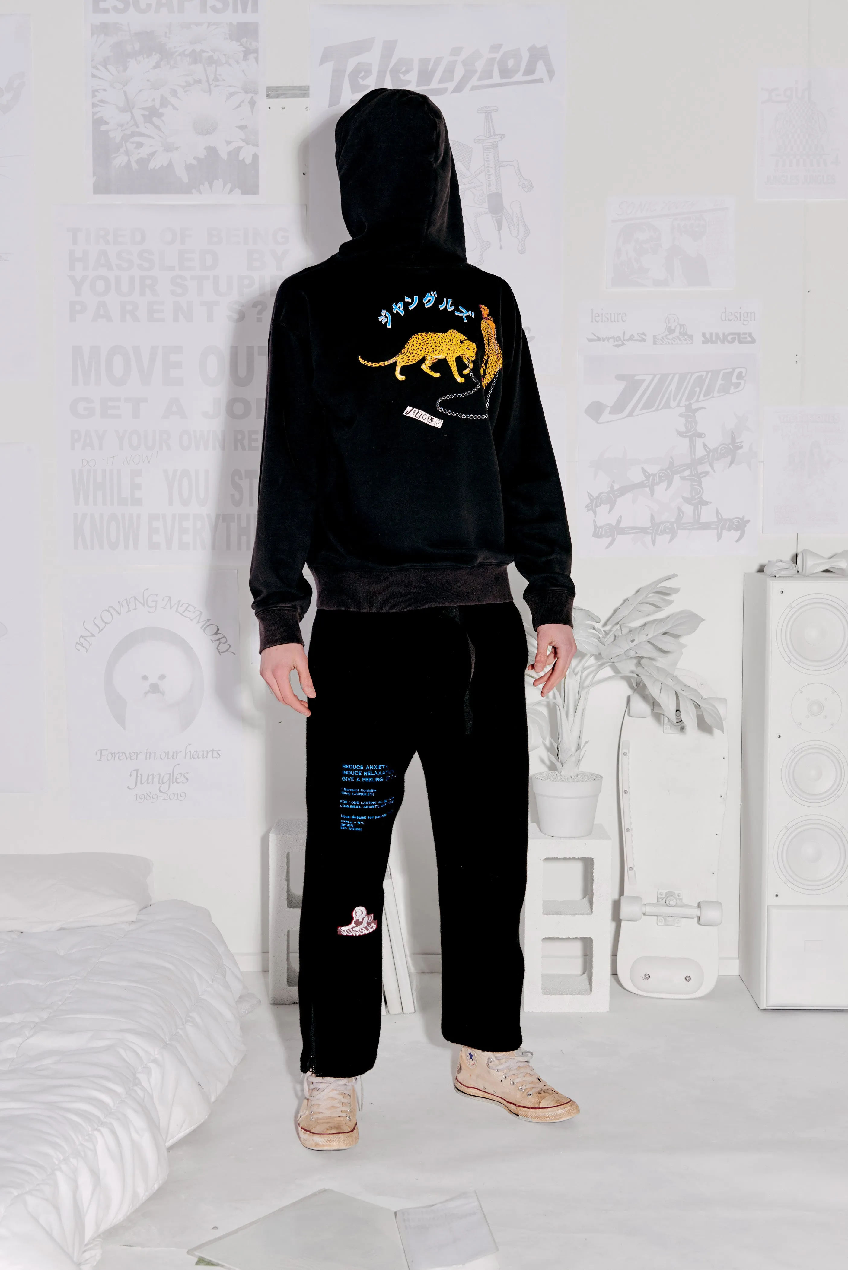 Leopard ss tee black sold by Junglesjungles product image thumbnail 4