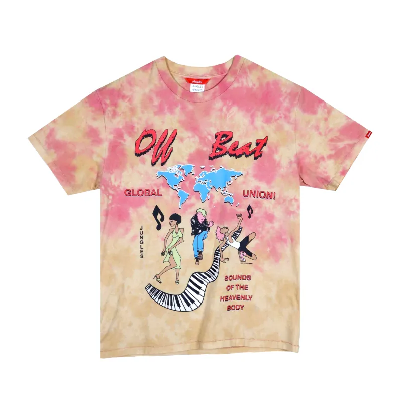 Global Union tie dye ss tee made by Junglesjungles