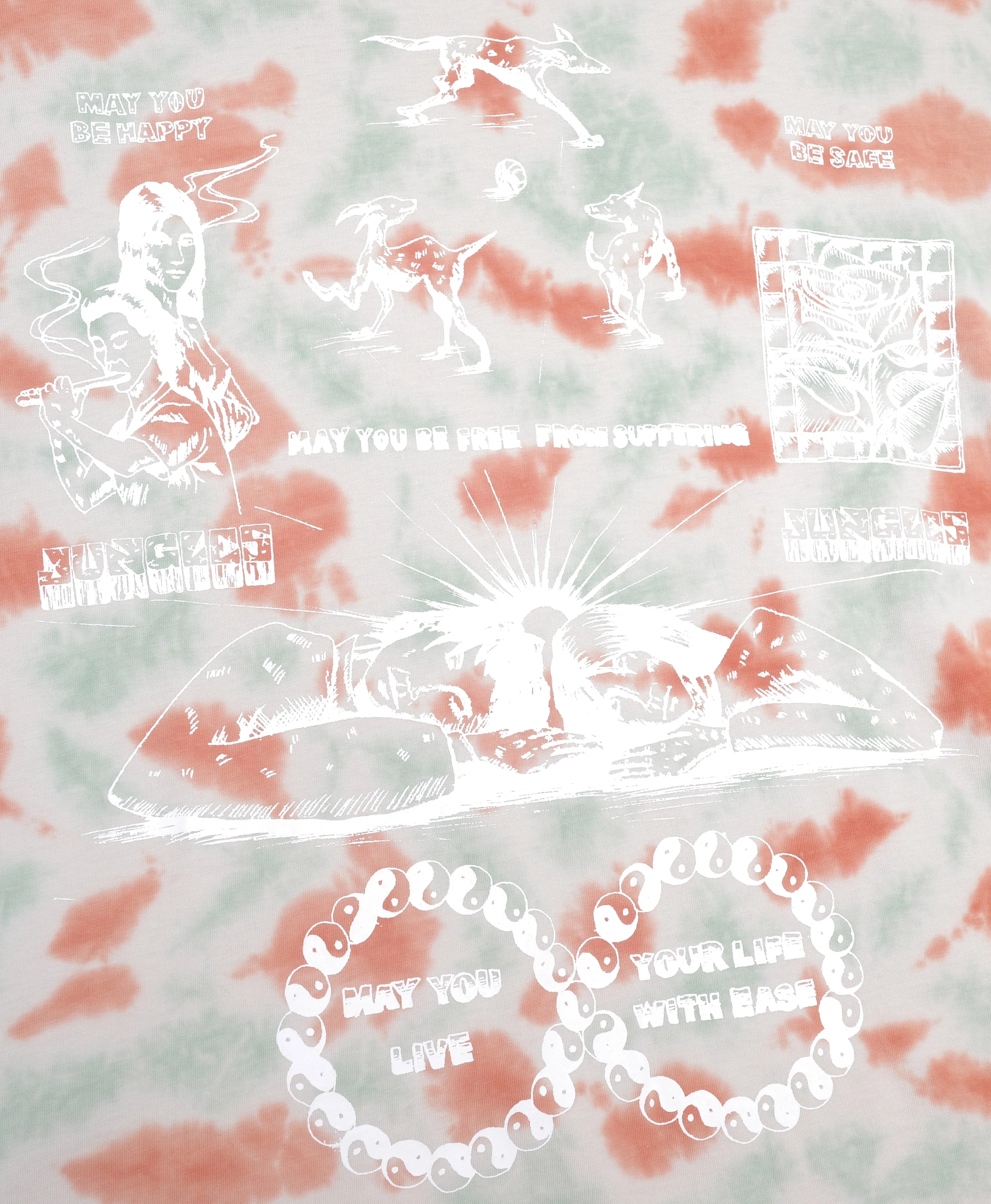 Live Your Life With Ease Tie Dye Tee sold by Junglesjungles product image thumbnail 5