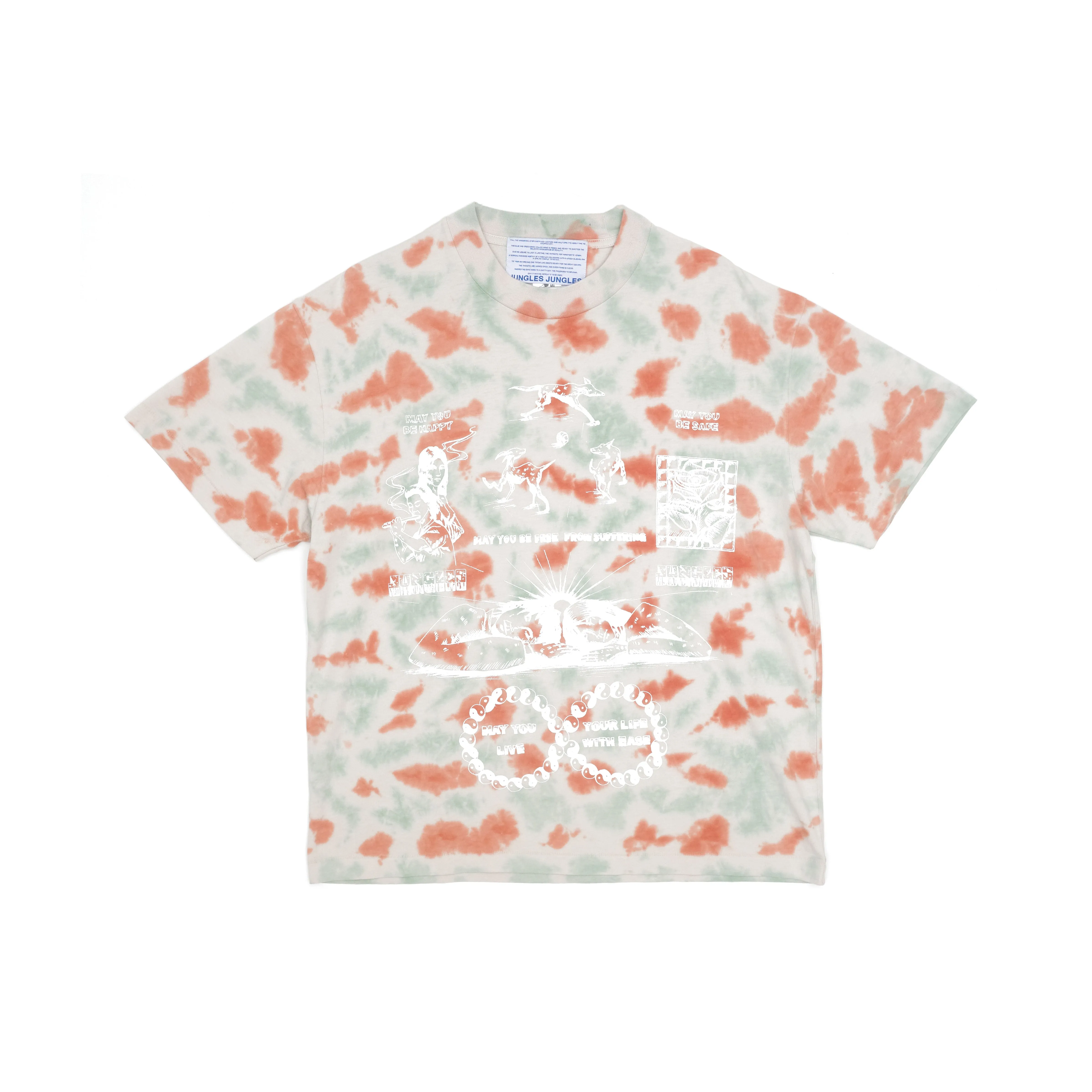 Live Your Life With Ease Tie Dye Tee sold by Junglesjungles