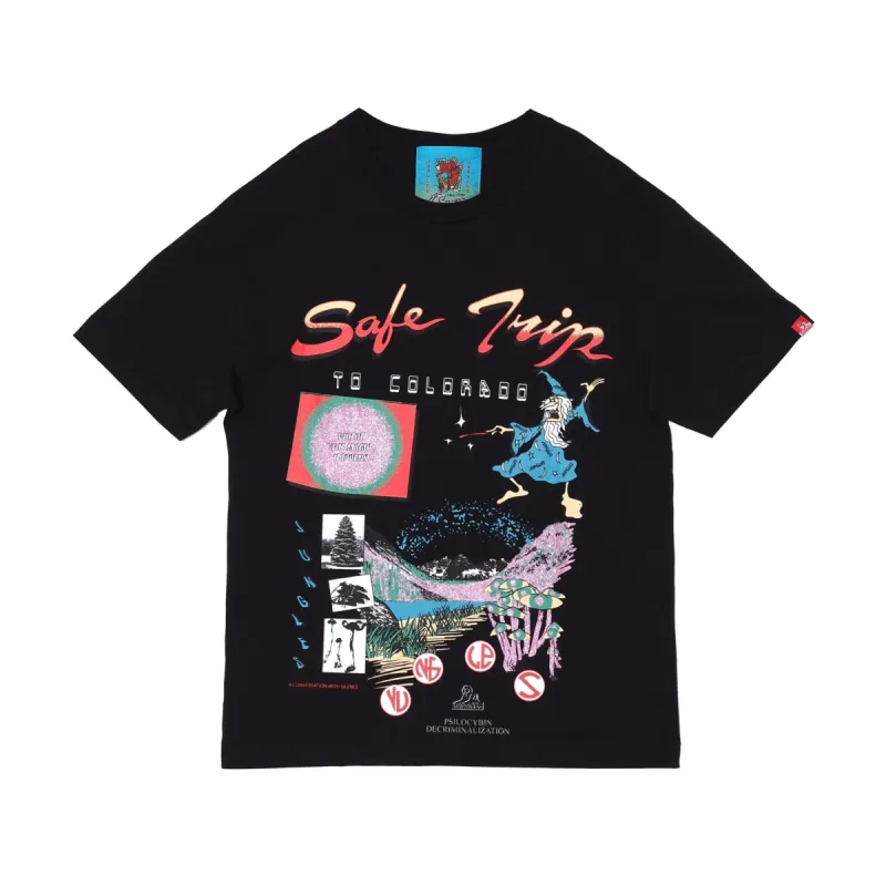 Safe Trip Colorado Black Tee sold by Junglesjungles
