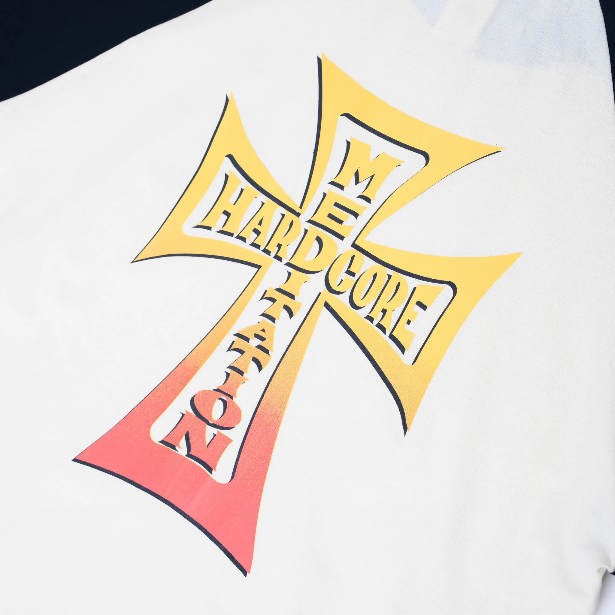 Hardcore Meditation Raglan Tee sold by Junglesjungles product image thumbnail 4