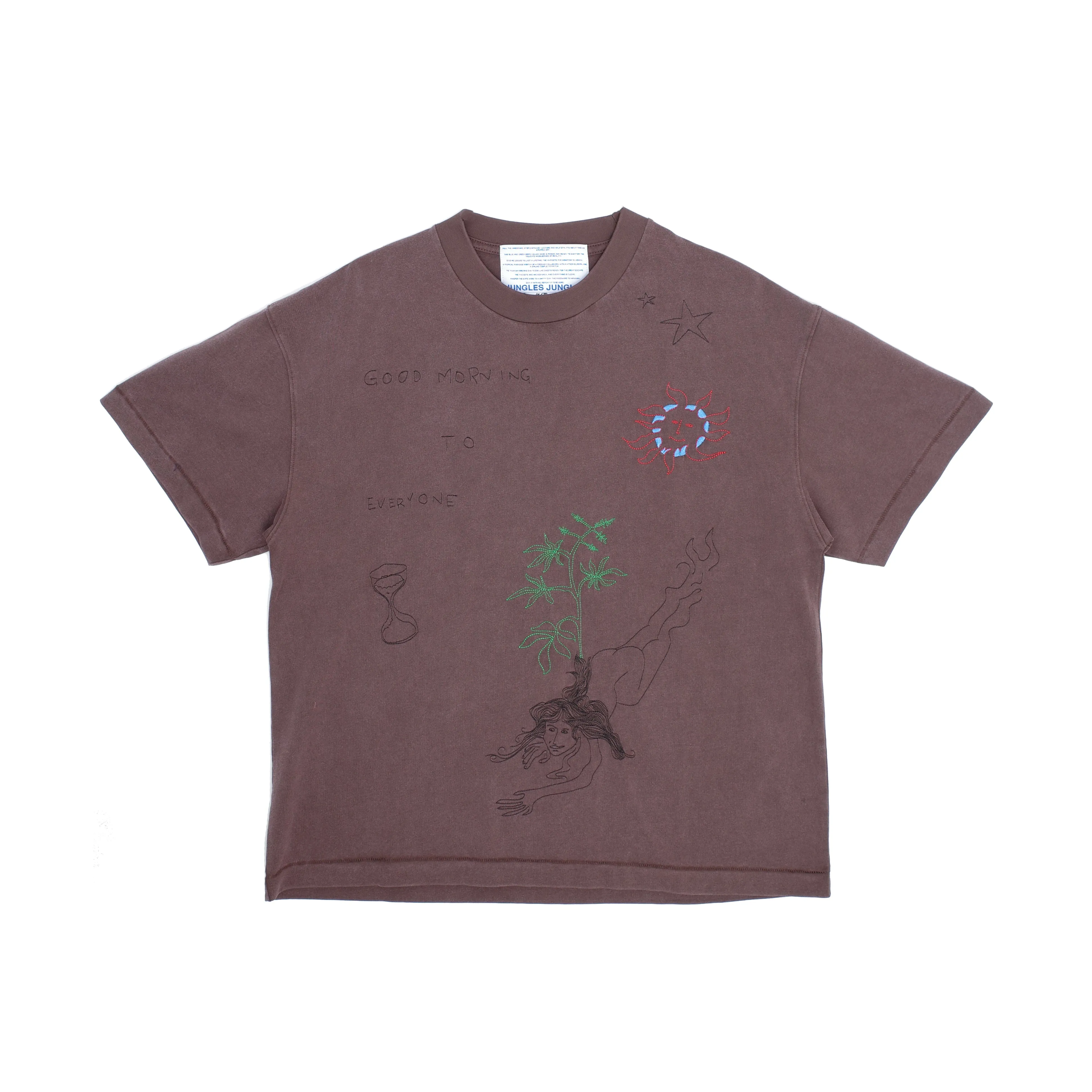 Good Morning Vintage Wash Tee sold by Junglesjungles