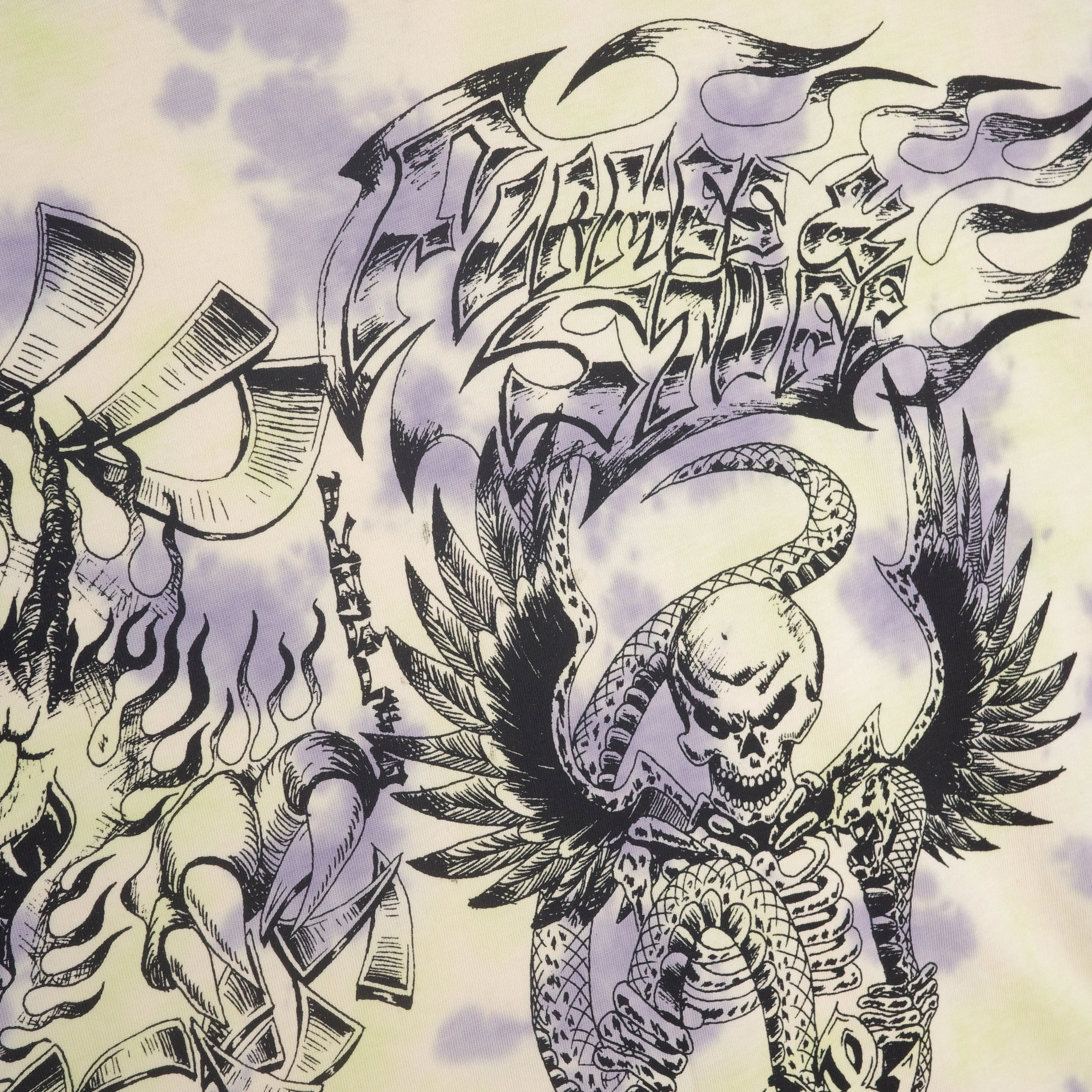 Flames & Stuff Tie Dye Tee sold by Junglesjungles product image thumbnail 4