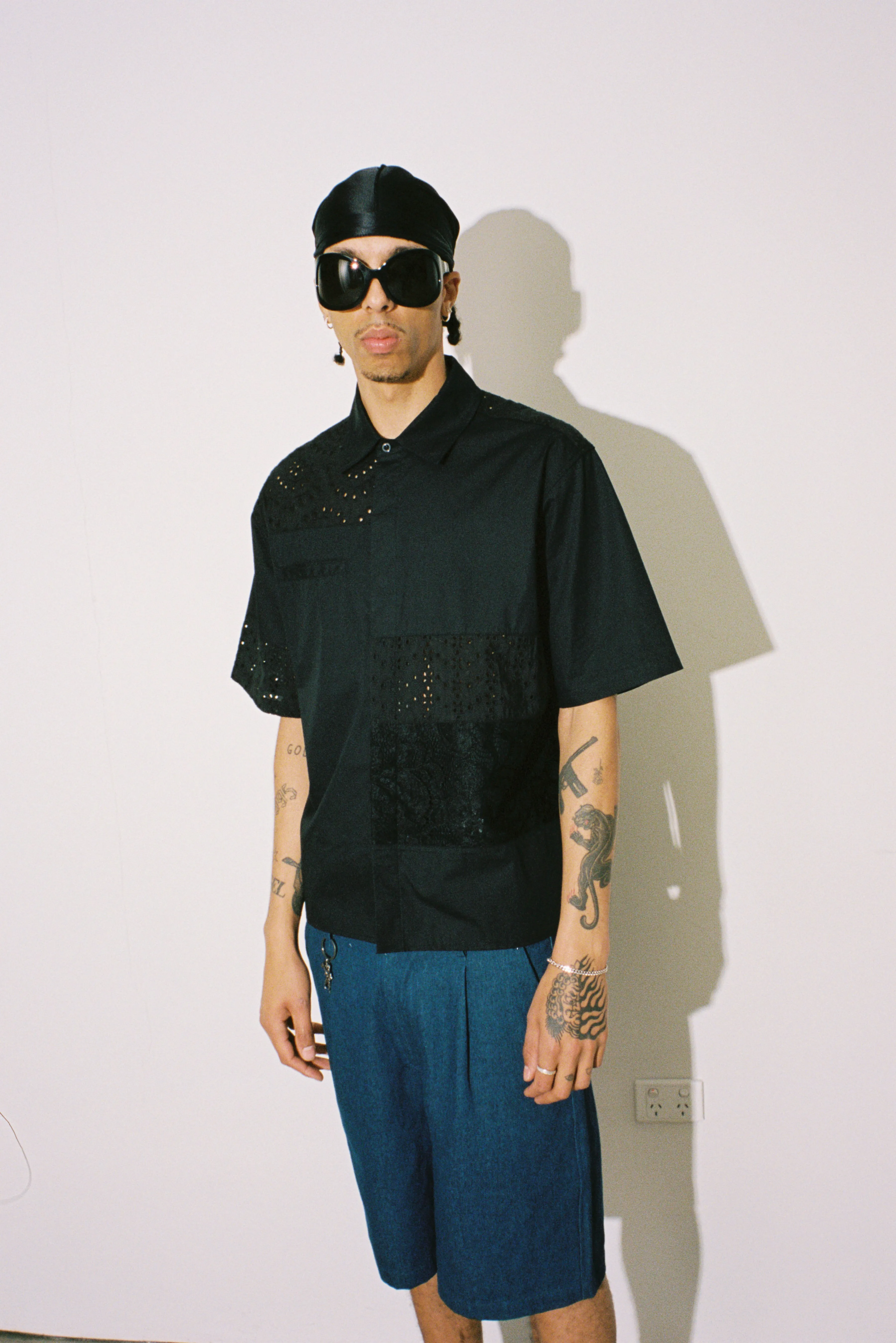 Lace Paneled Button Up Shirt sold by Junglesjungles product image thumbnail 4