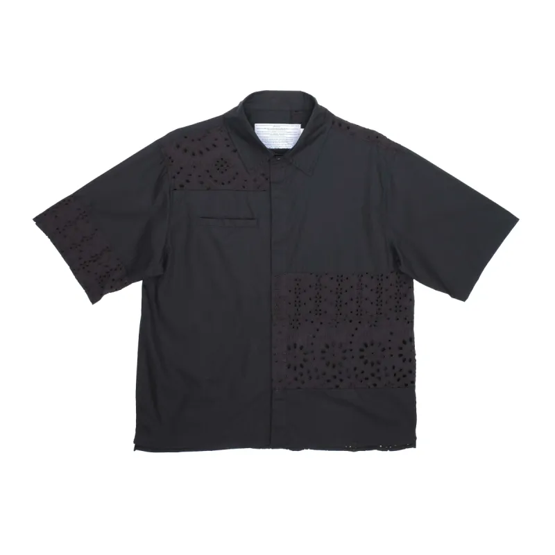 Lace Paneled Button Up Shirt sold by Junglesjungles