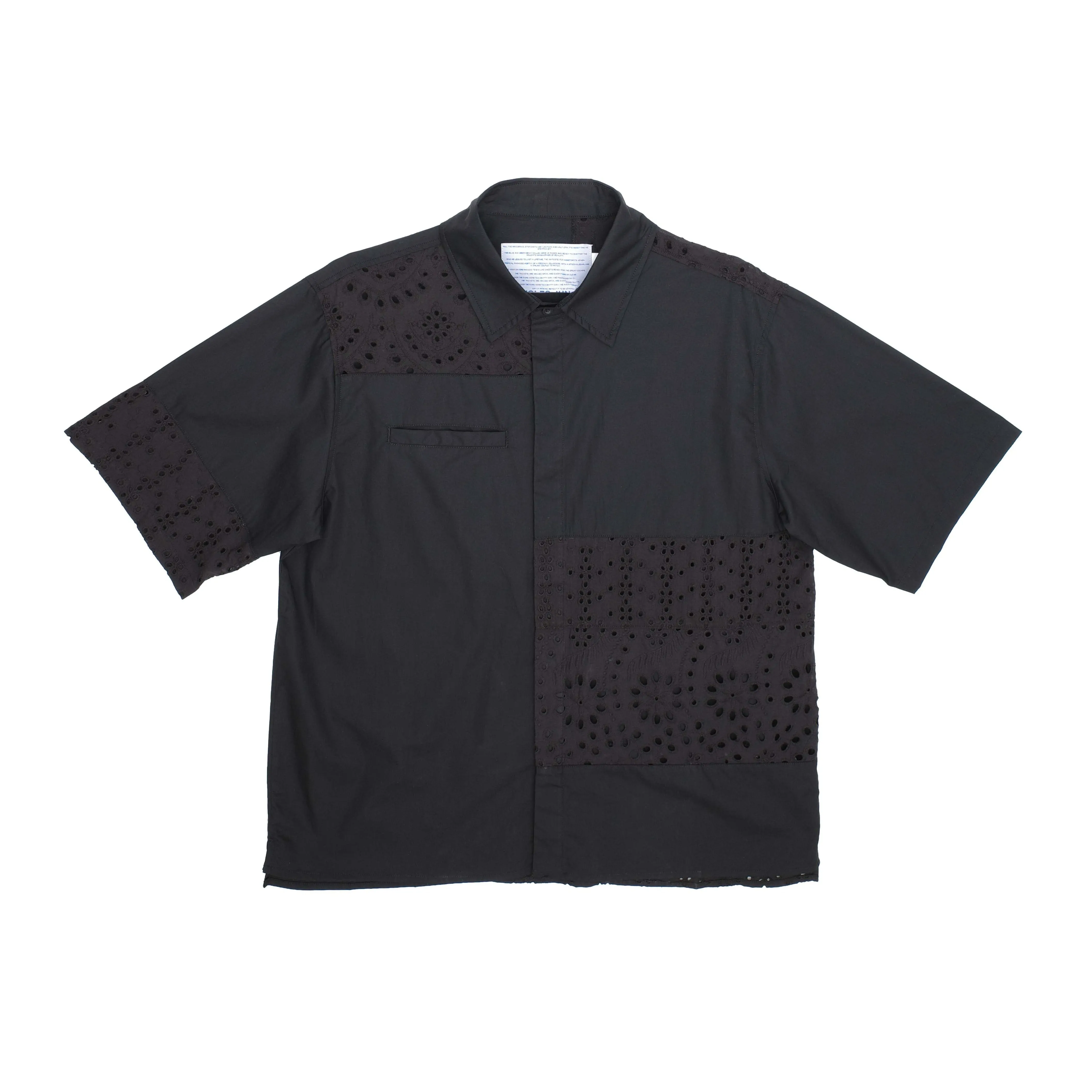 Lace Paneled Button Up Shirt sold by Junglesjungles