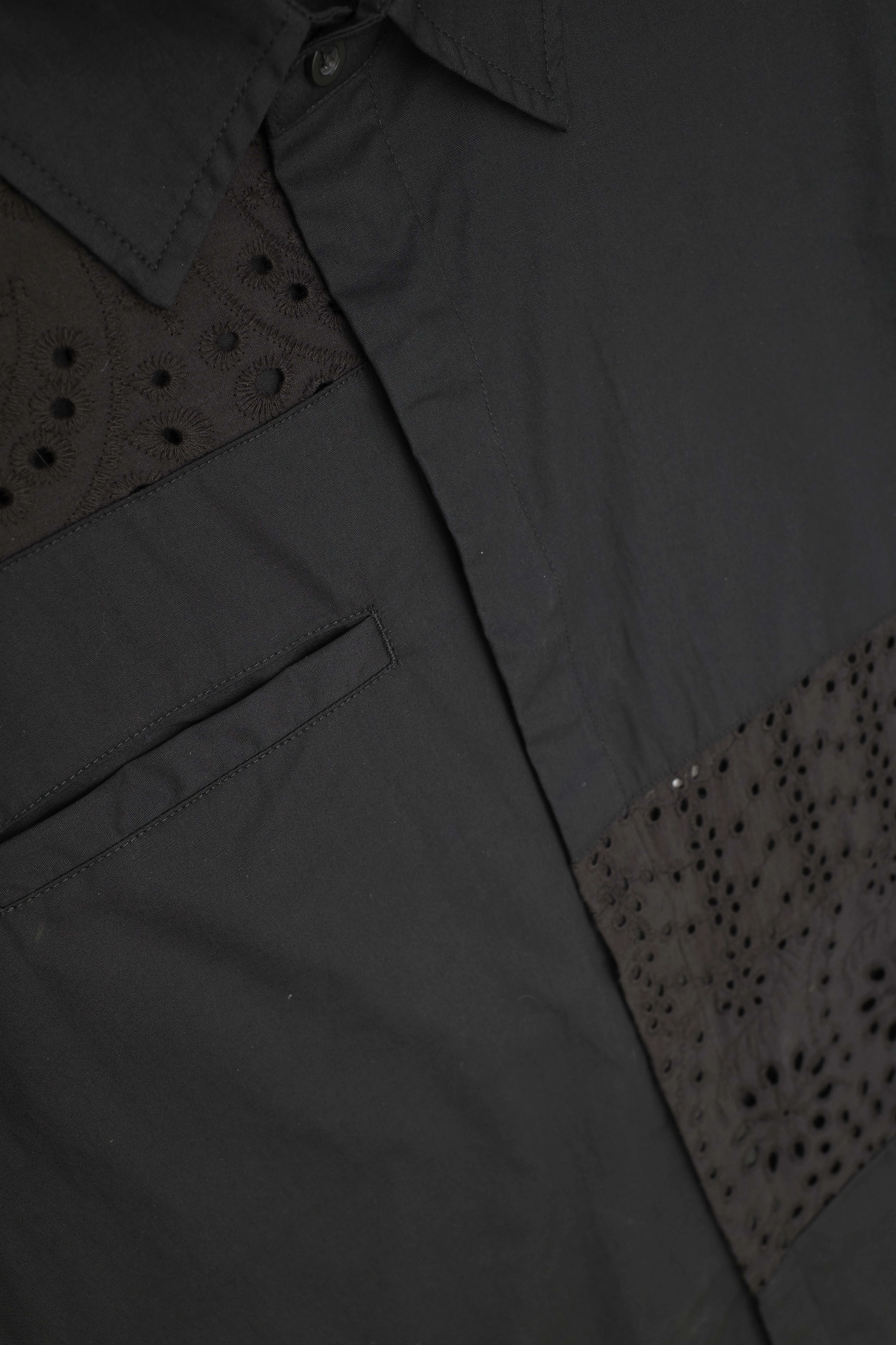 Lace Paneled Button Up Shirt sold by Junglesjungles product image thumbnail 5