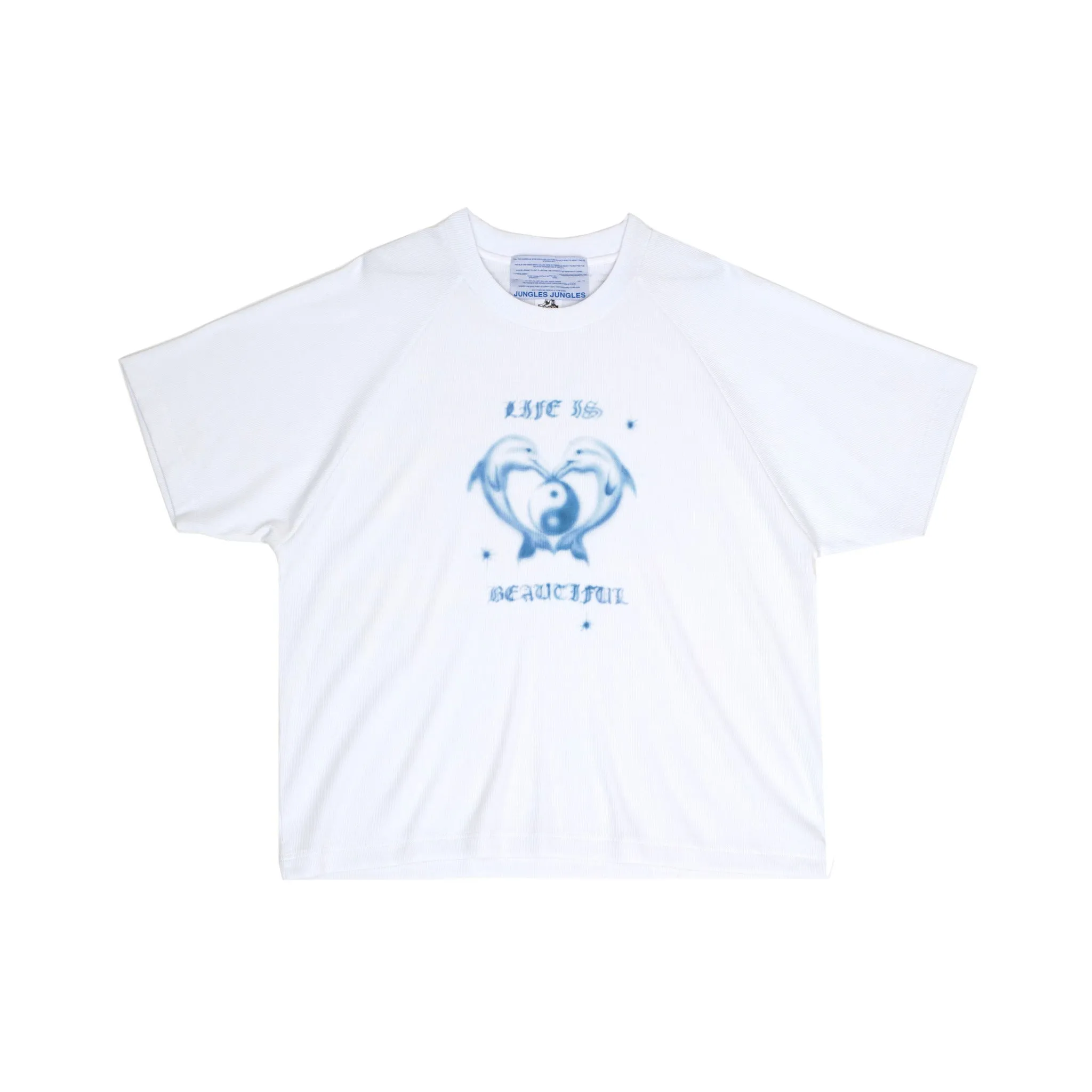 Life Is Beautiful Ribbed Raglan Tee sold by Junglesjungles