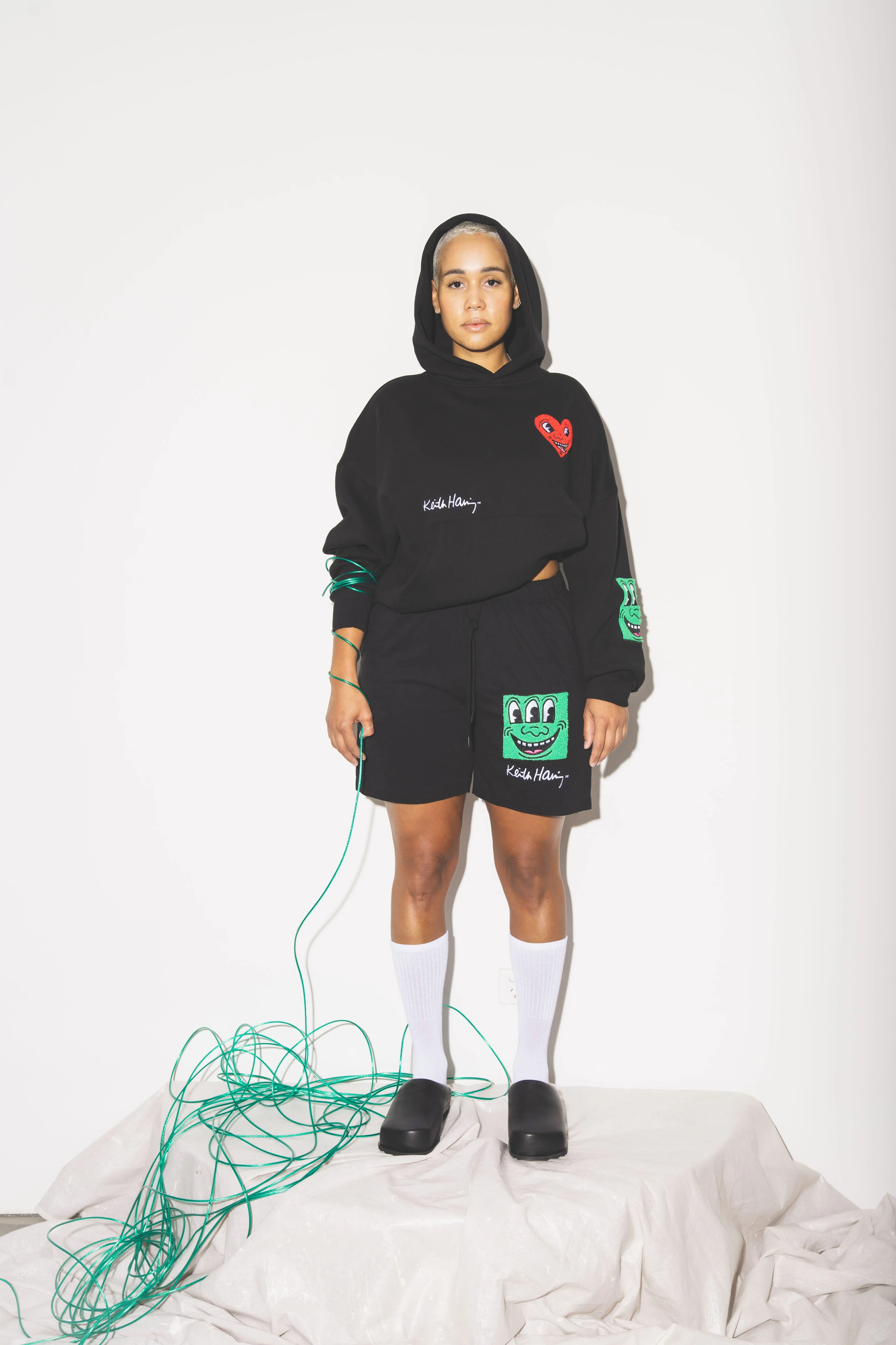 'Haring' Chenille Hoodie sold by Junglesjungles product image thumbnail 4