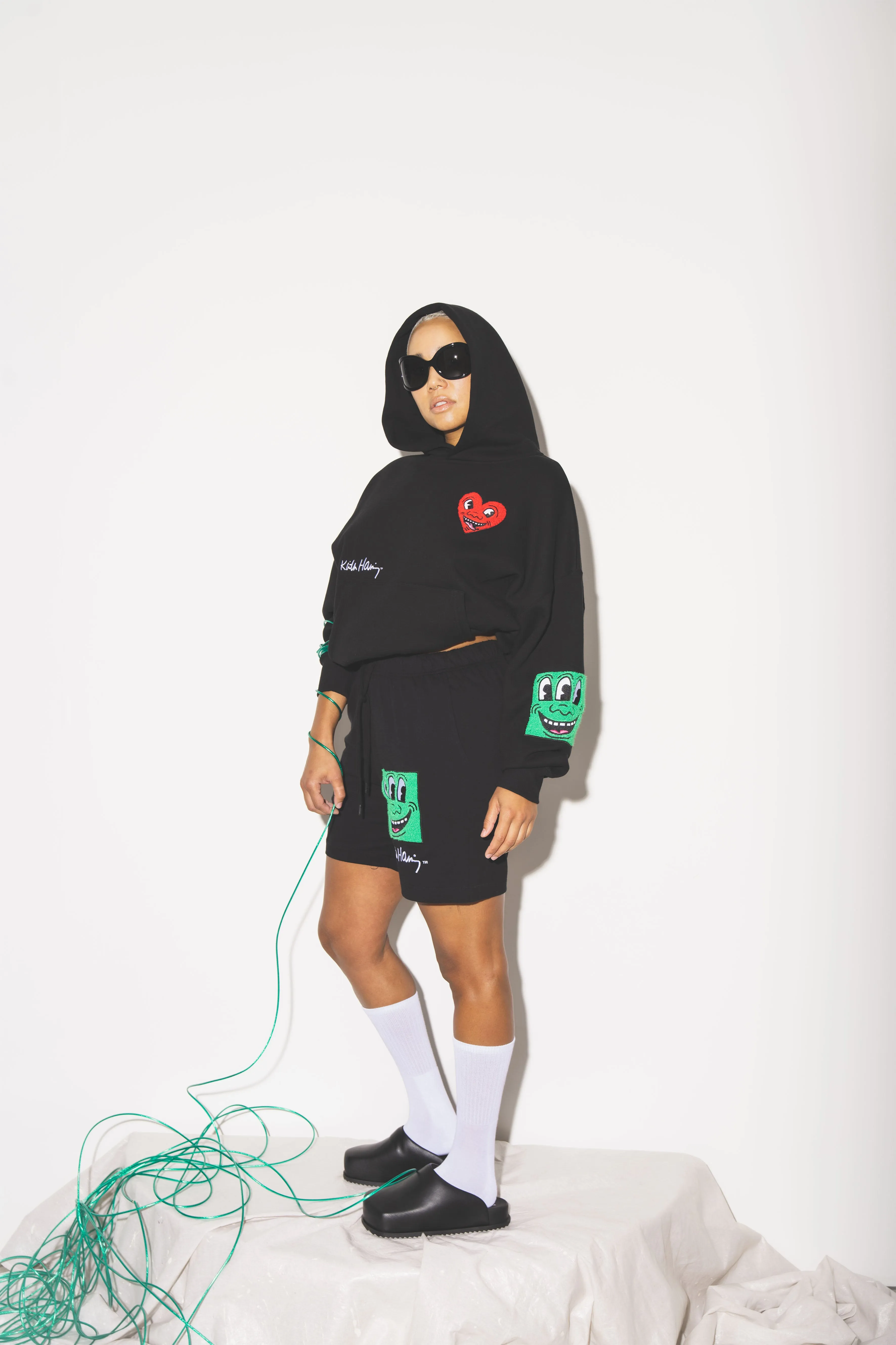 'Haring' Chenille Hoodie sold by Junglesjungles product image thumbnail 2