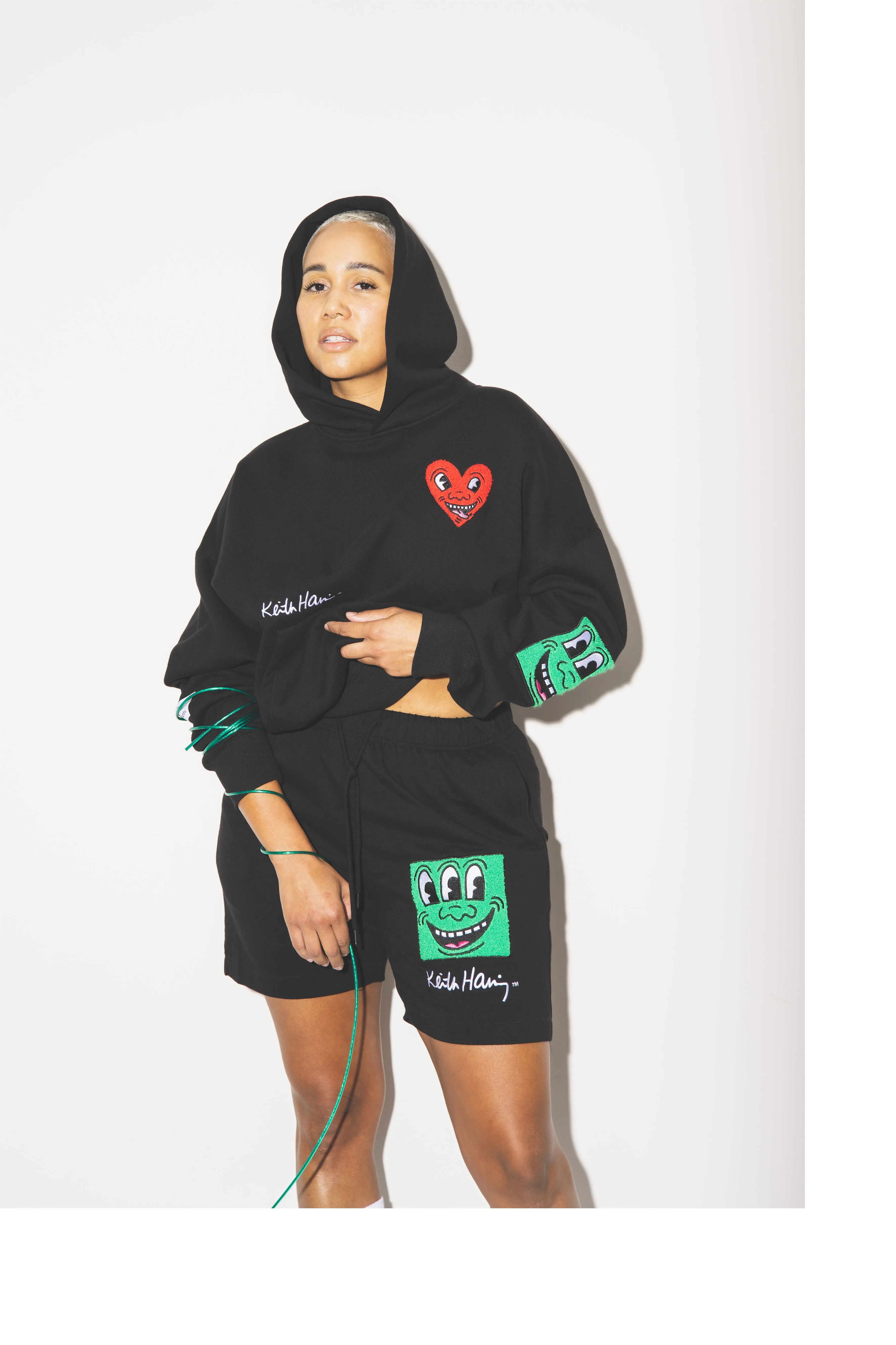 'Haring' Chenille Hoodie sold by Junglesjungles product image thumbnail 5