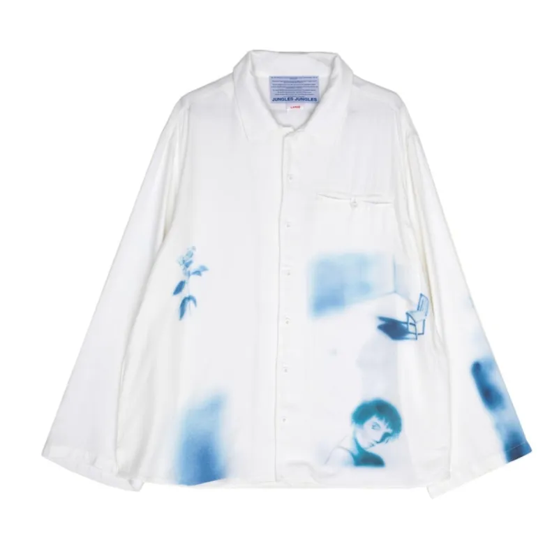 Waiting Around Long Sleeve Button Up Shirt made by Junglesjungles