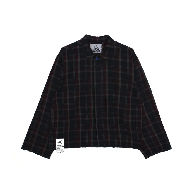 Upcycled Over Dyed Plaid Shirt made by Junglesjungles