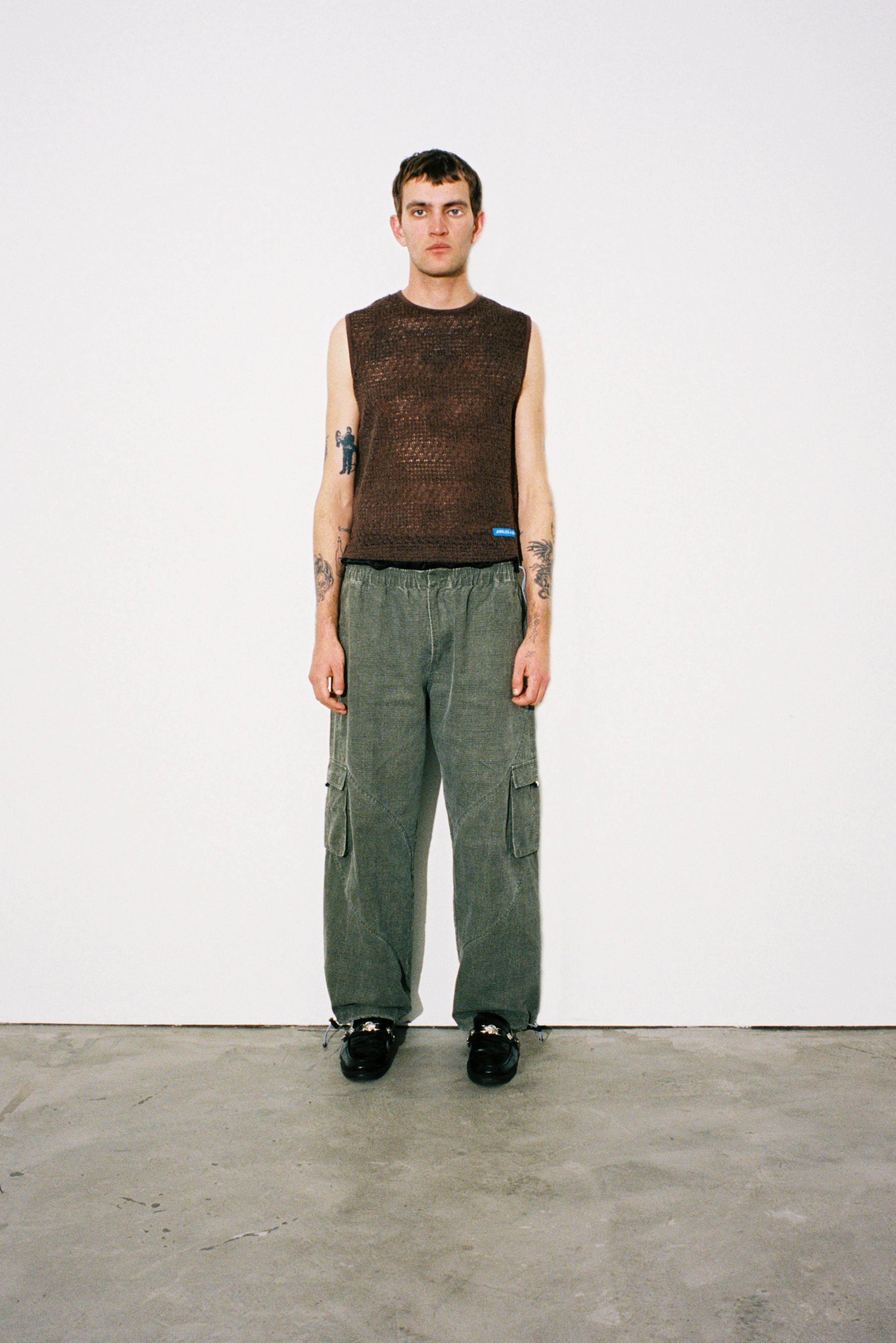 Baggy Washed Slant Cargo Pant sold by Junglesjungles product image thumbnail 2
