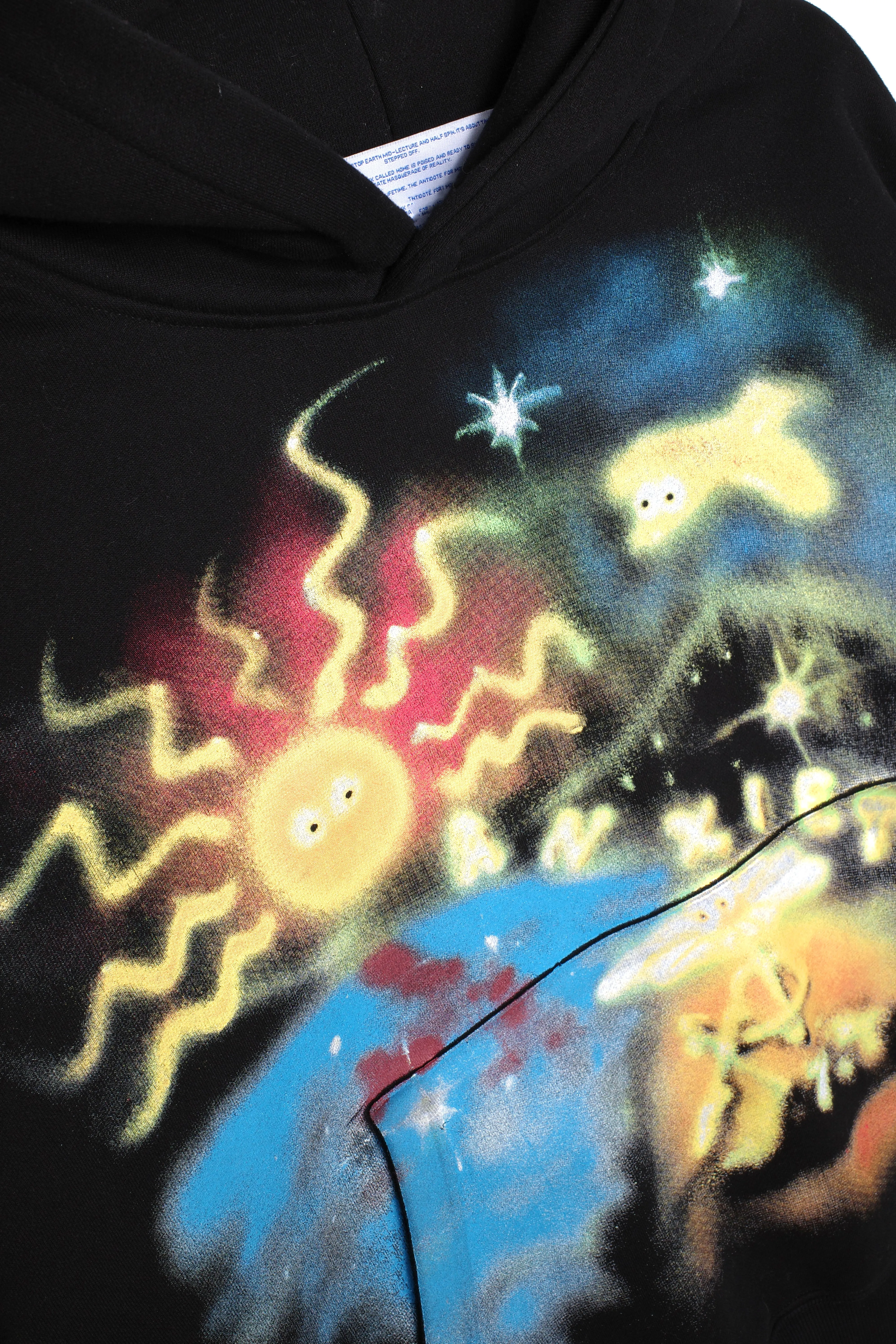 Anxiety Airbrush Hoodie sold by Junglesjungles product image thumbnail 2
