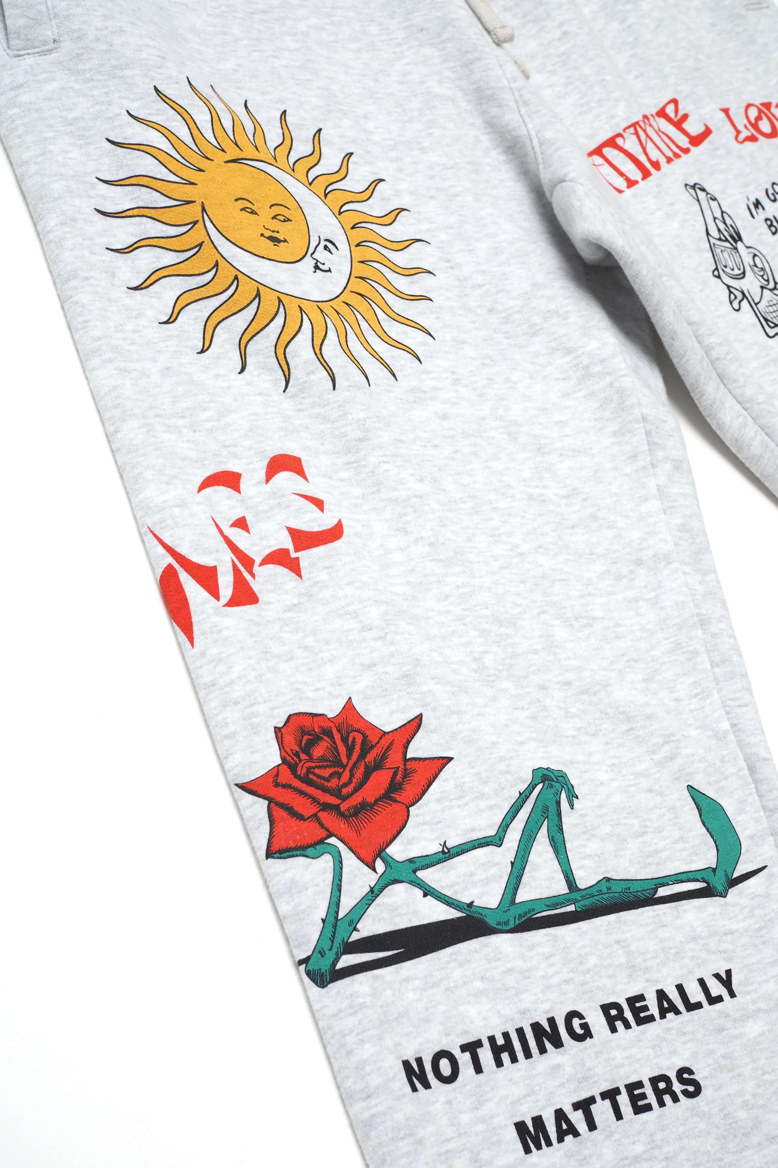Make Love Track Pants sold by Junglesjungles product image thumbnail 3