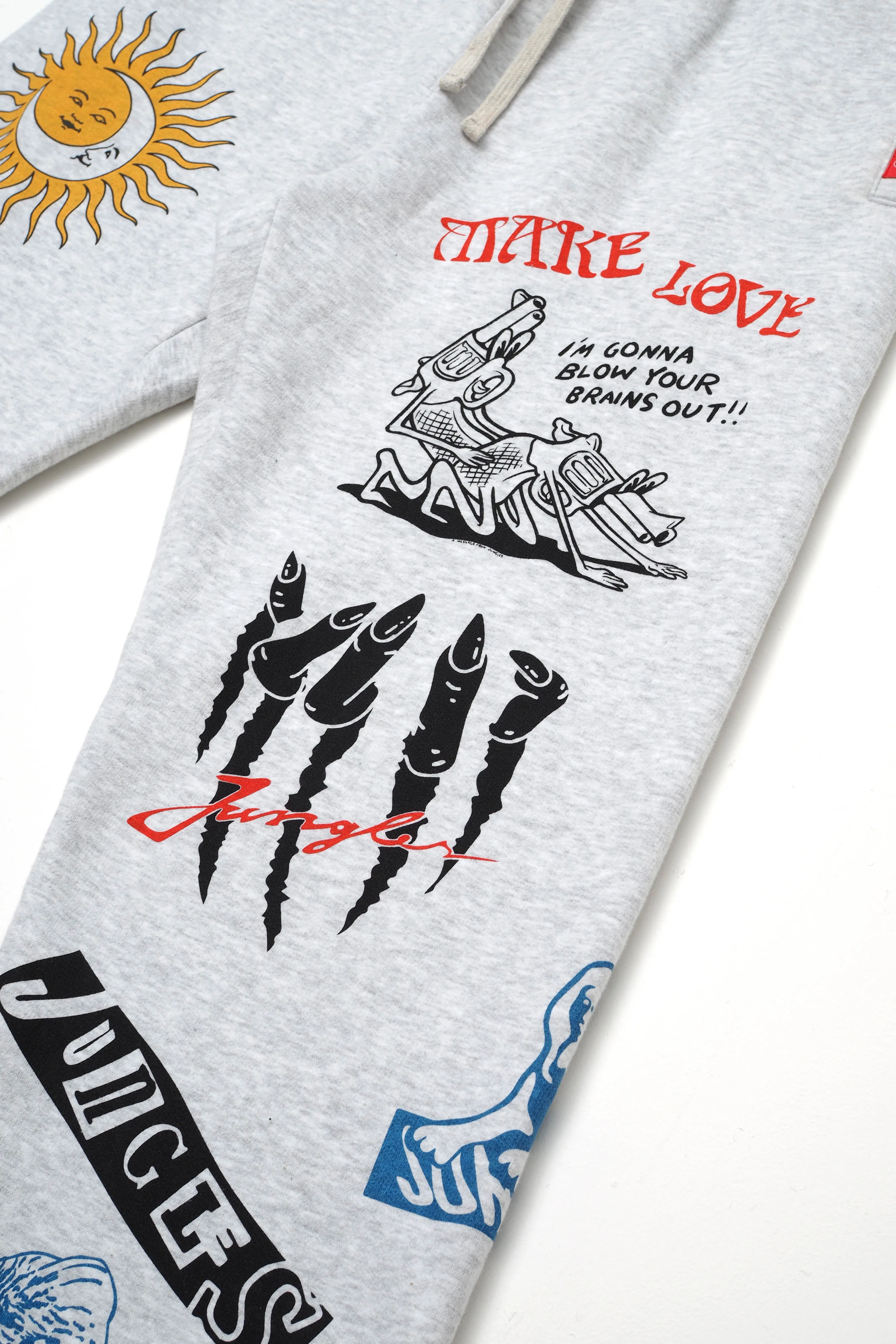 Make Love Track Pants sold by Junglesjungles product image thumbnail 2