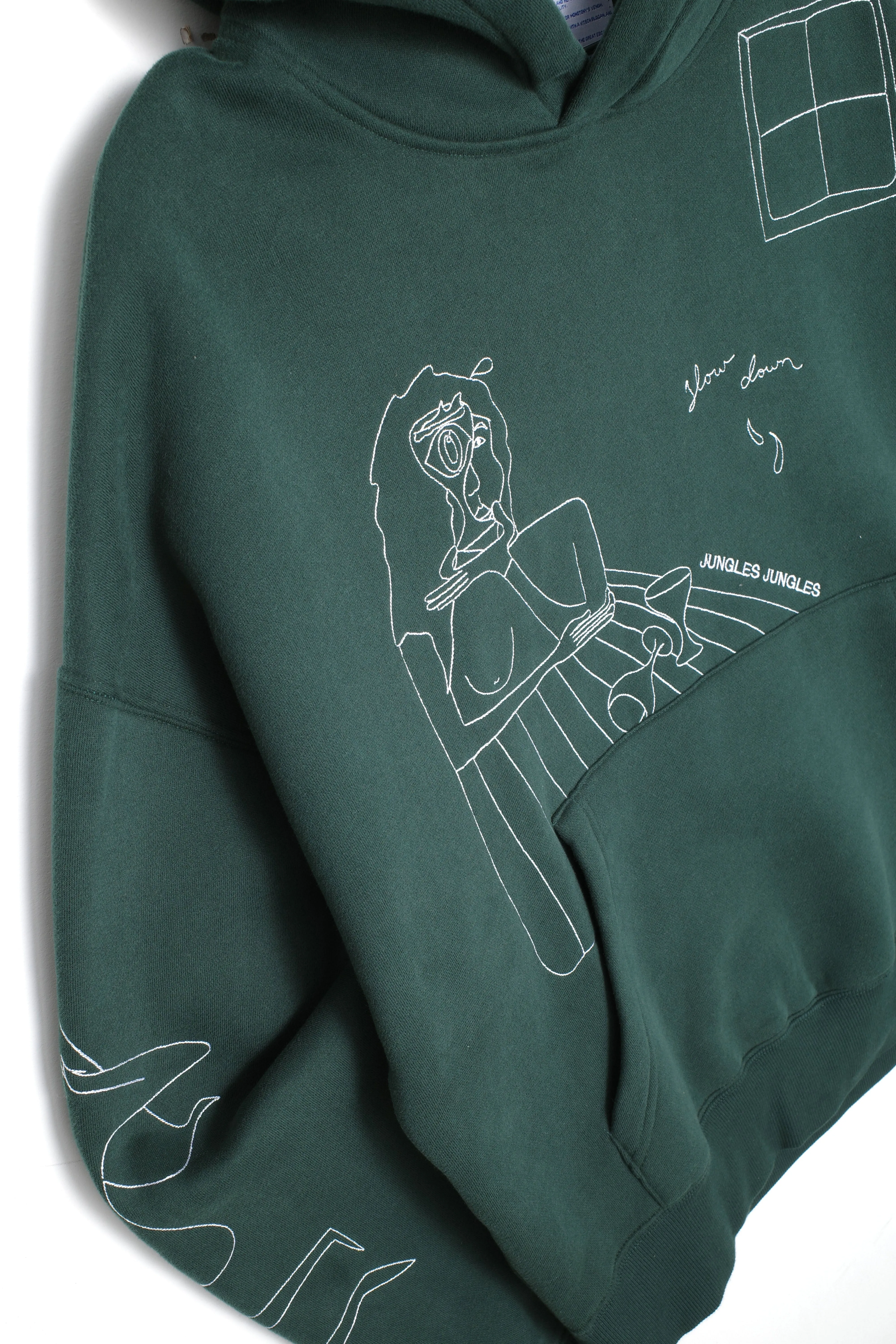 Slow Down Hoodie - Green sold by Junglesjungles product image thumbnail 2