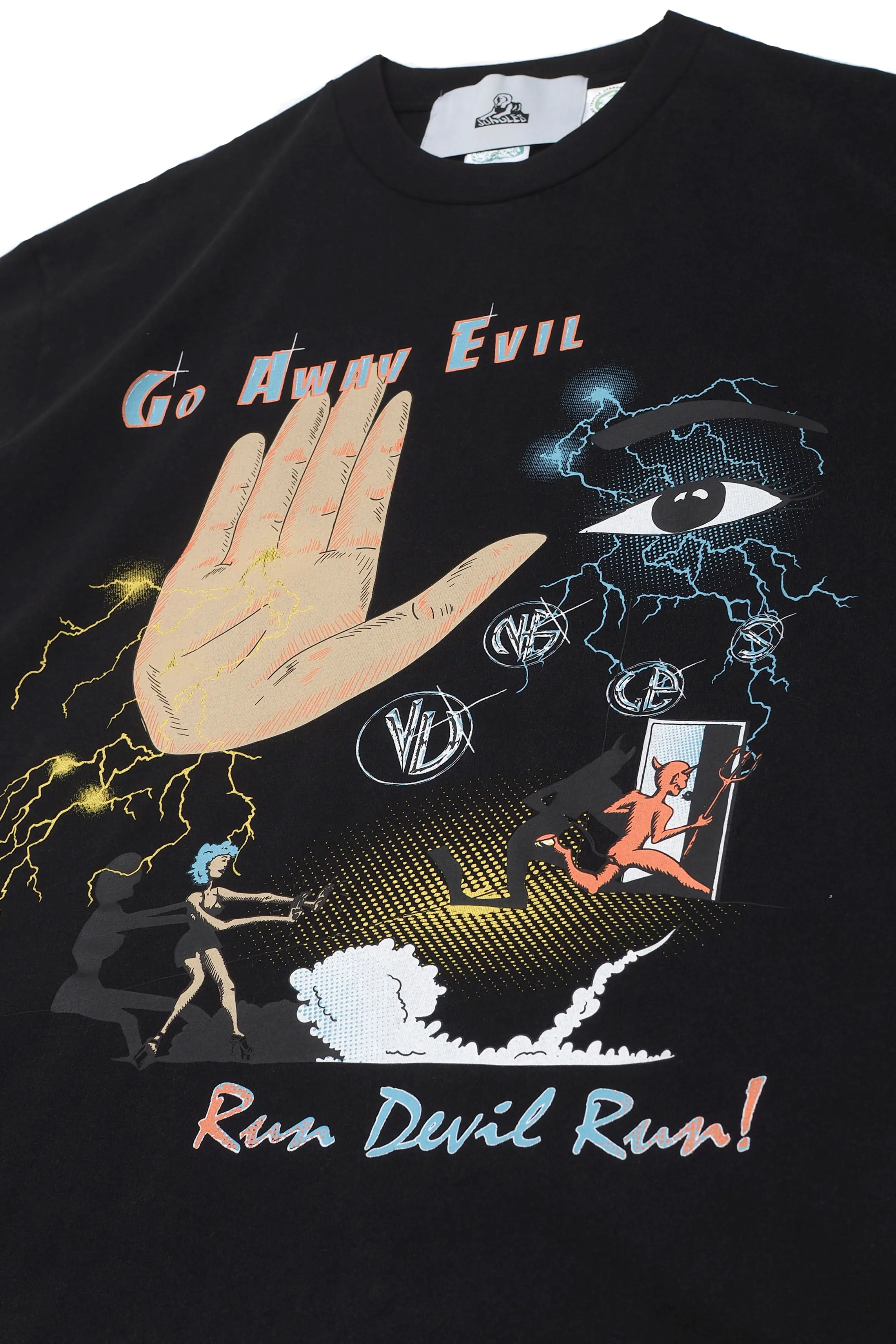 Go Away Evil SS Tee sold by Junglesjungles product image thumbnail 2