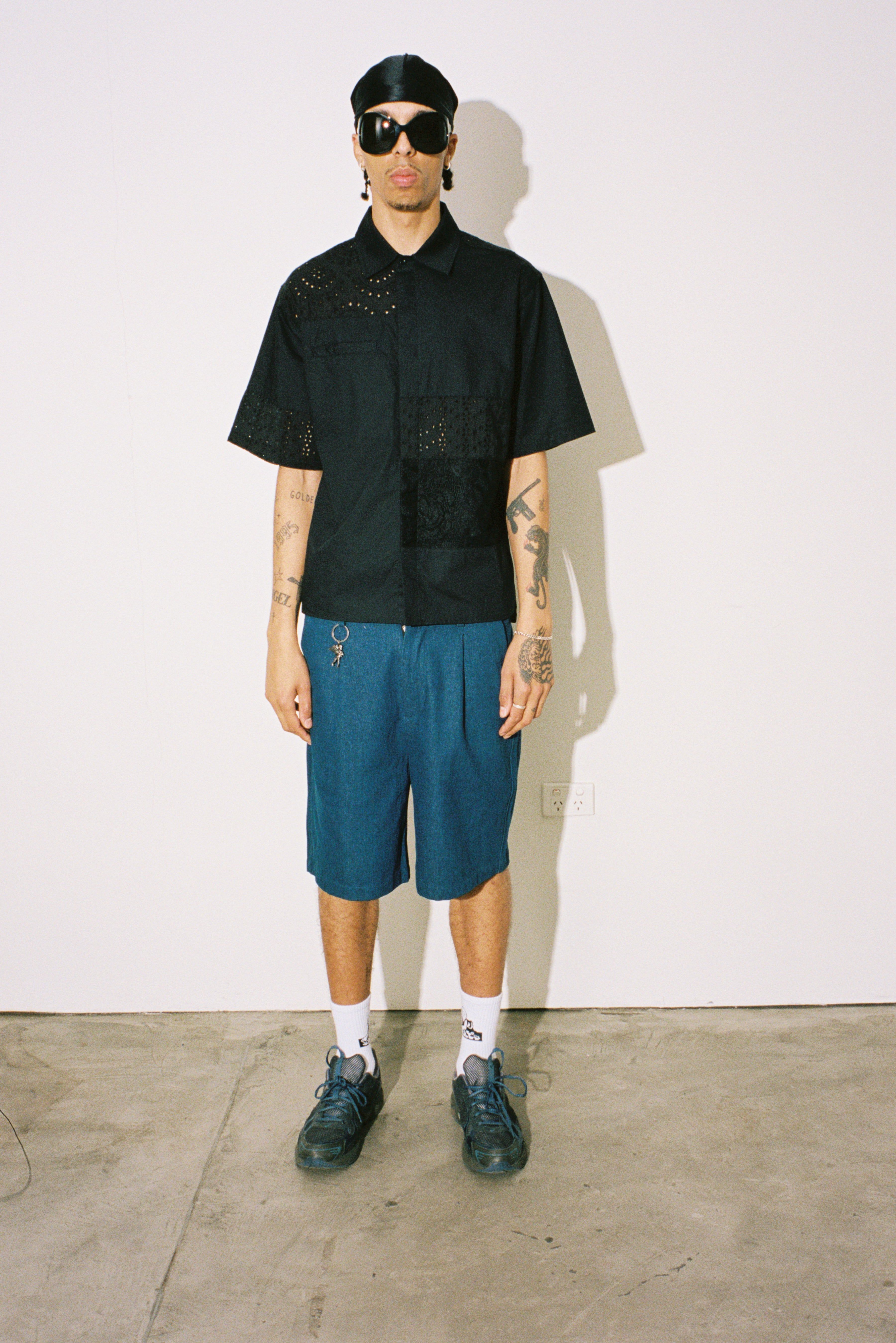 USD Lace Paneled Button Up Shirt sold by Junglesjungles product image thumbnail 2