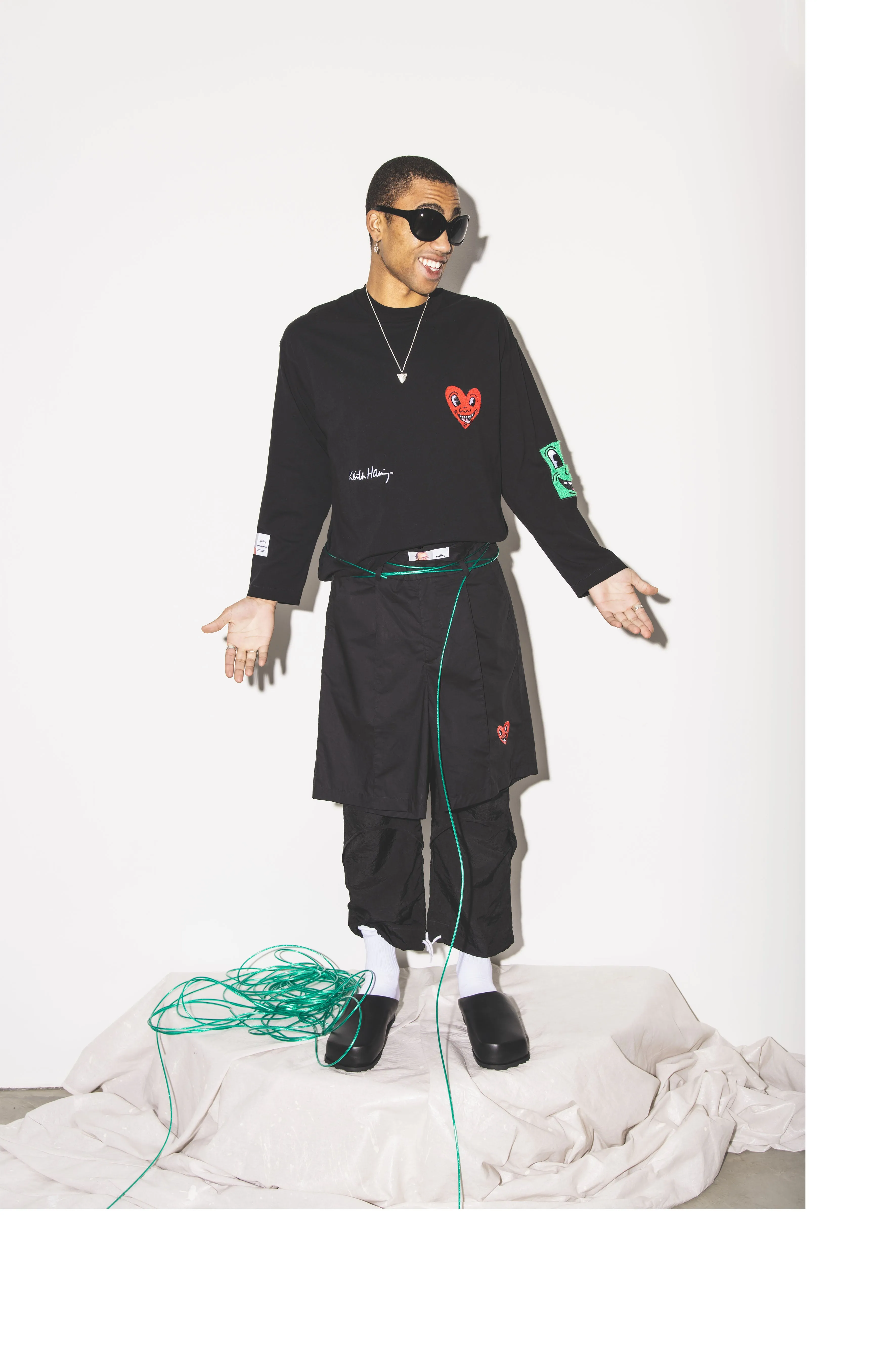 Haring Chenille Long Sleeve Tee sold by Junglesjungles product image thumbnail 2