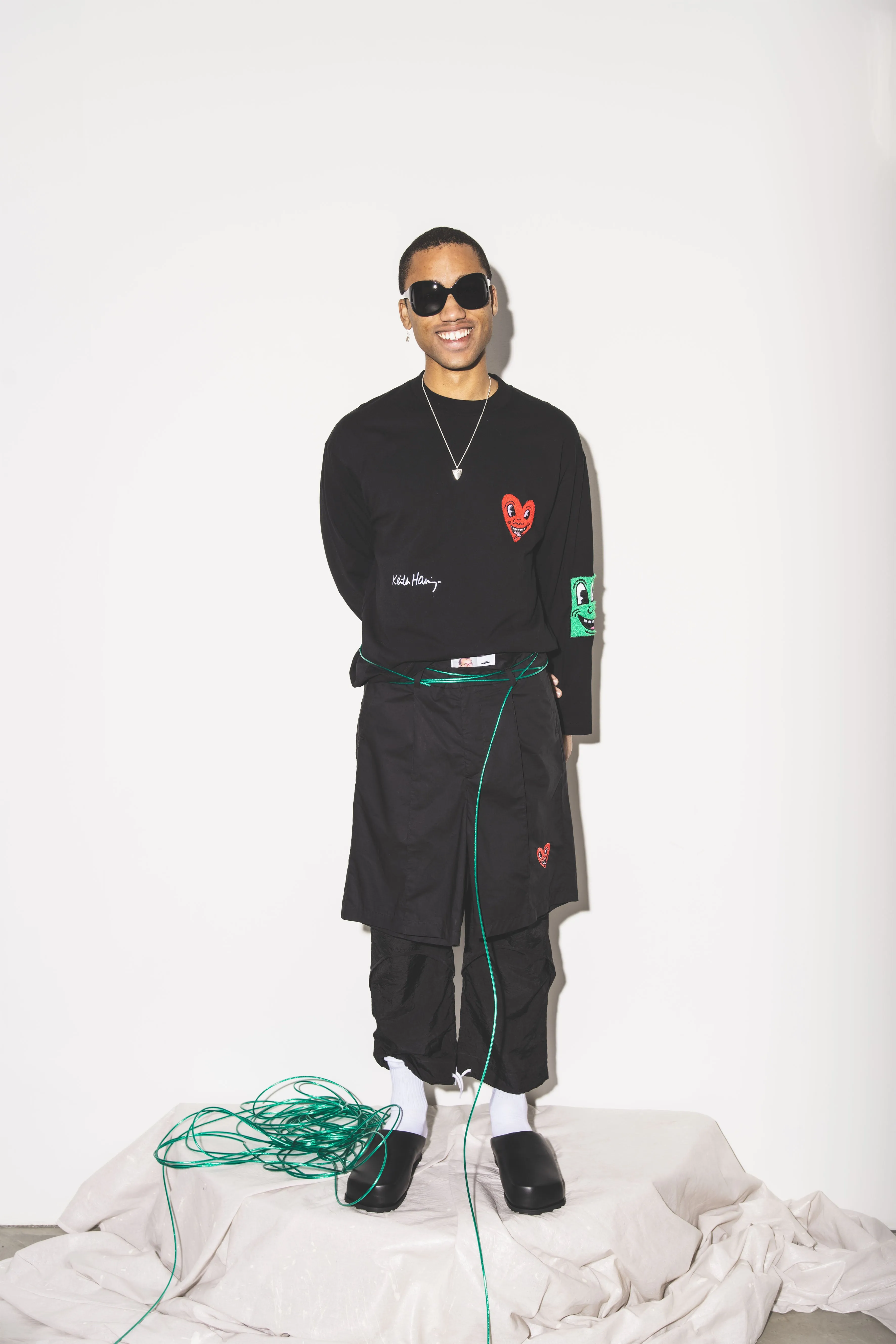 Haring Chenille Long Sleeve Tee sold by Junglesjungles product image thumbnail 4