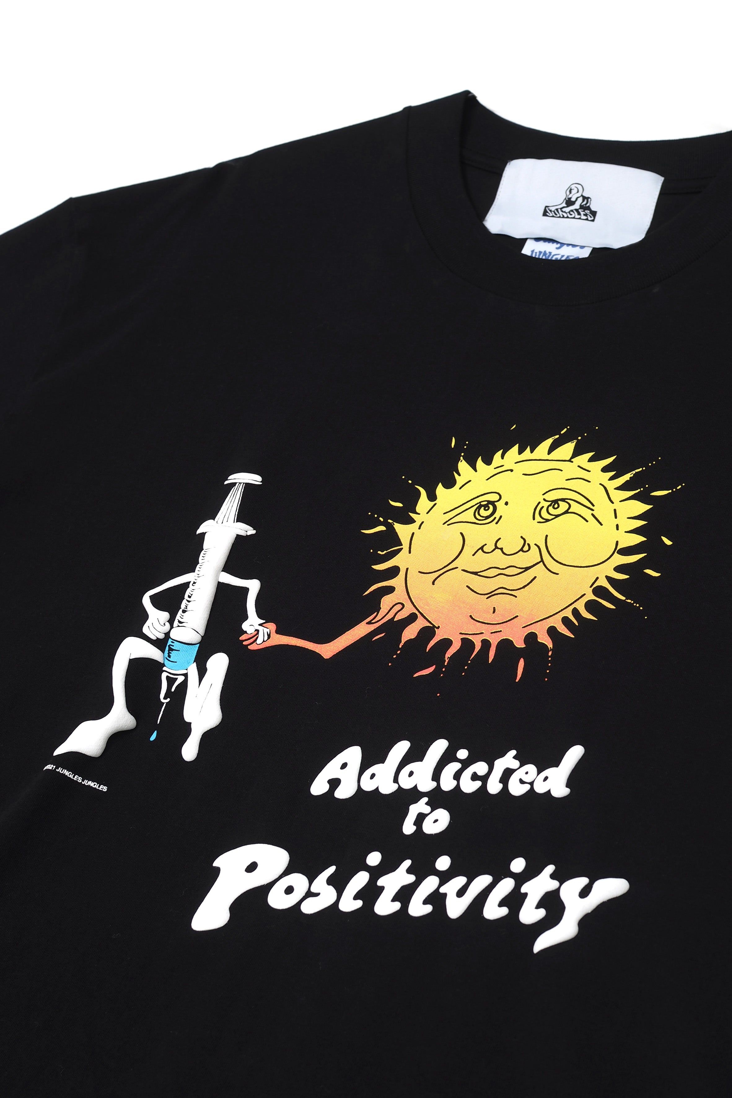 Addicted To Positivity Tee Black sold by Junglesjungles product image thumbnail 3