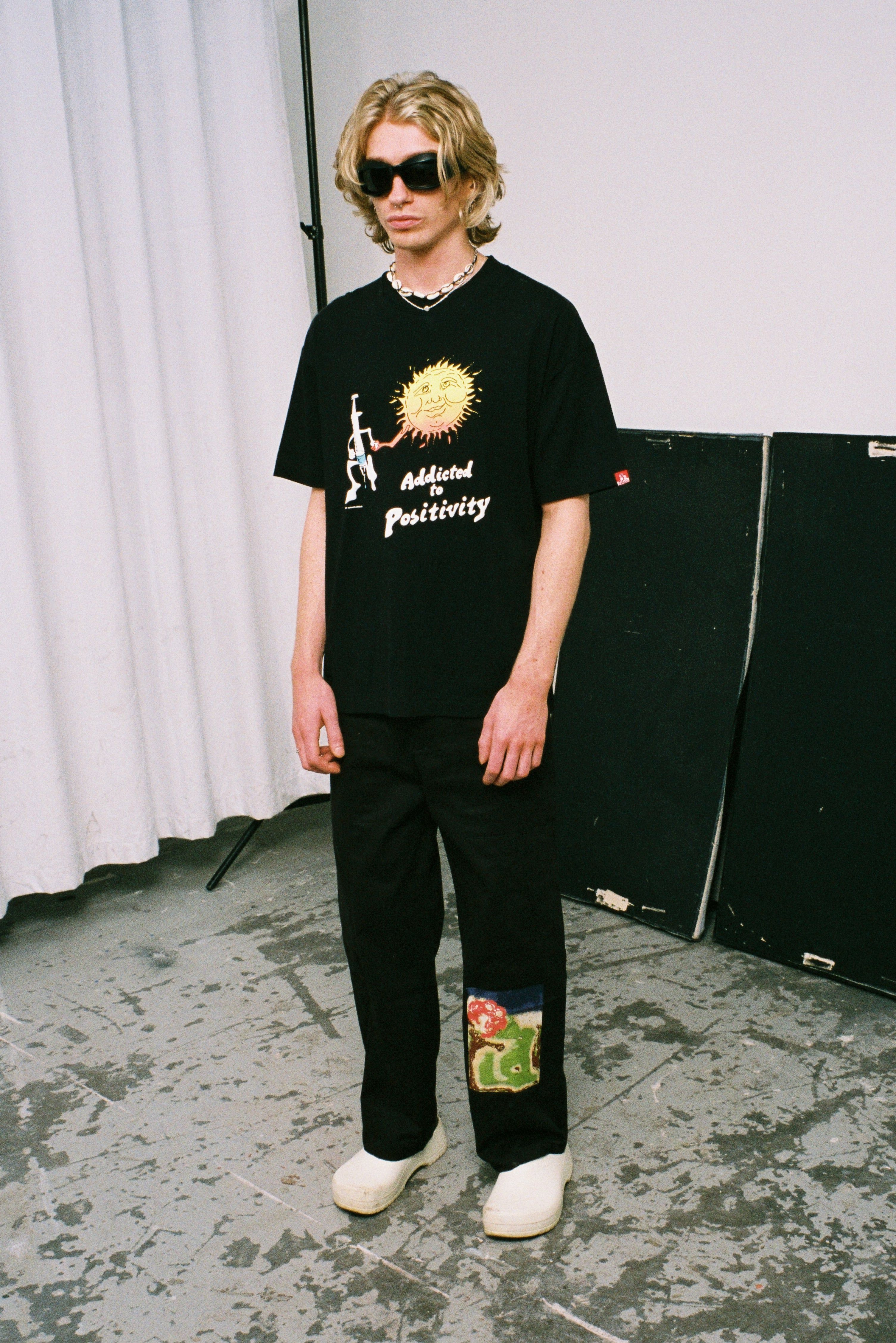 Addicted To Positivity Tee Black sold by Junglesjungles product image thumbnail 6