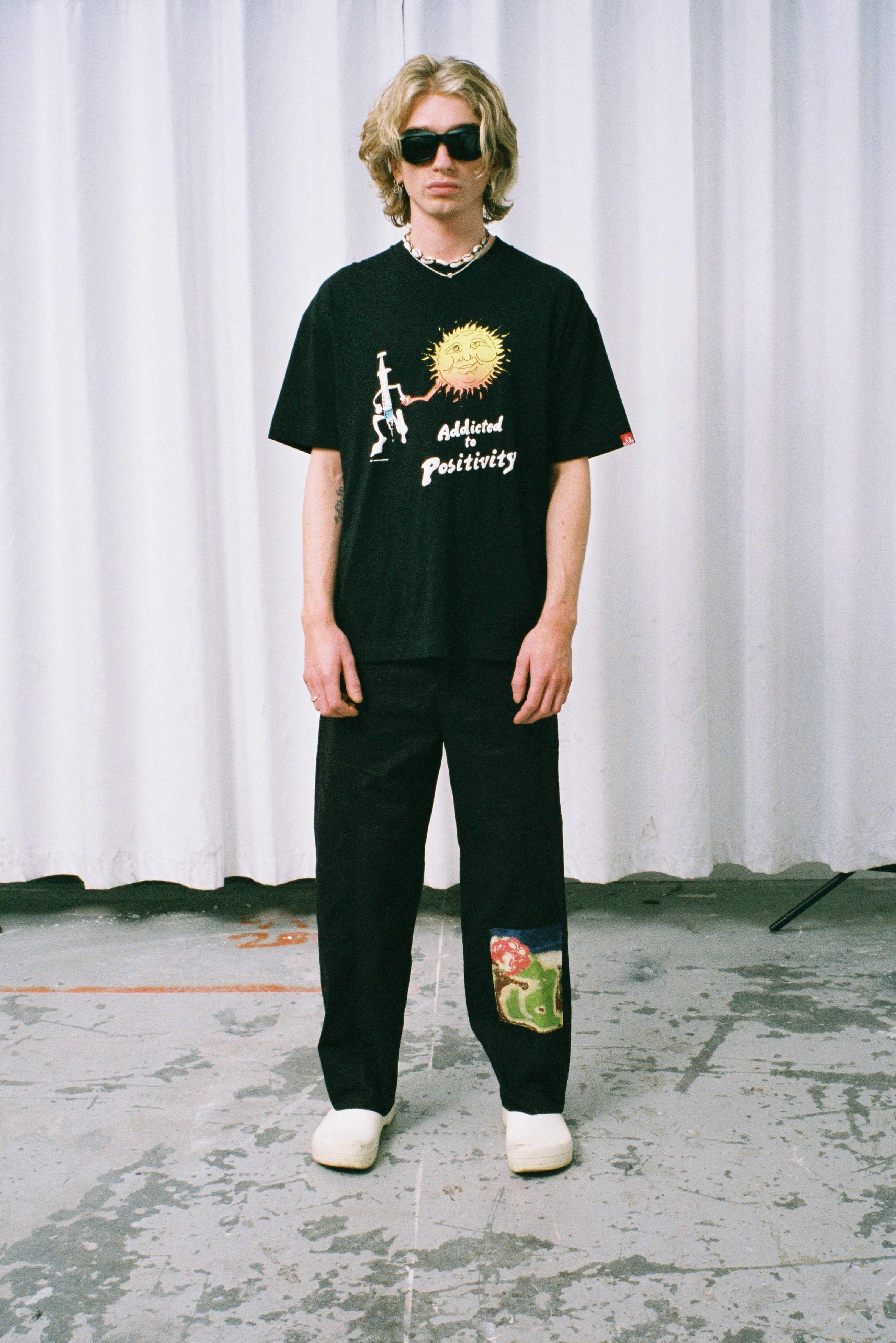 Addicted To Positivity Tee Black sold by Junglesjungles product image thumbnail 5