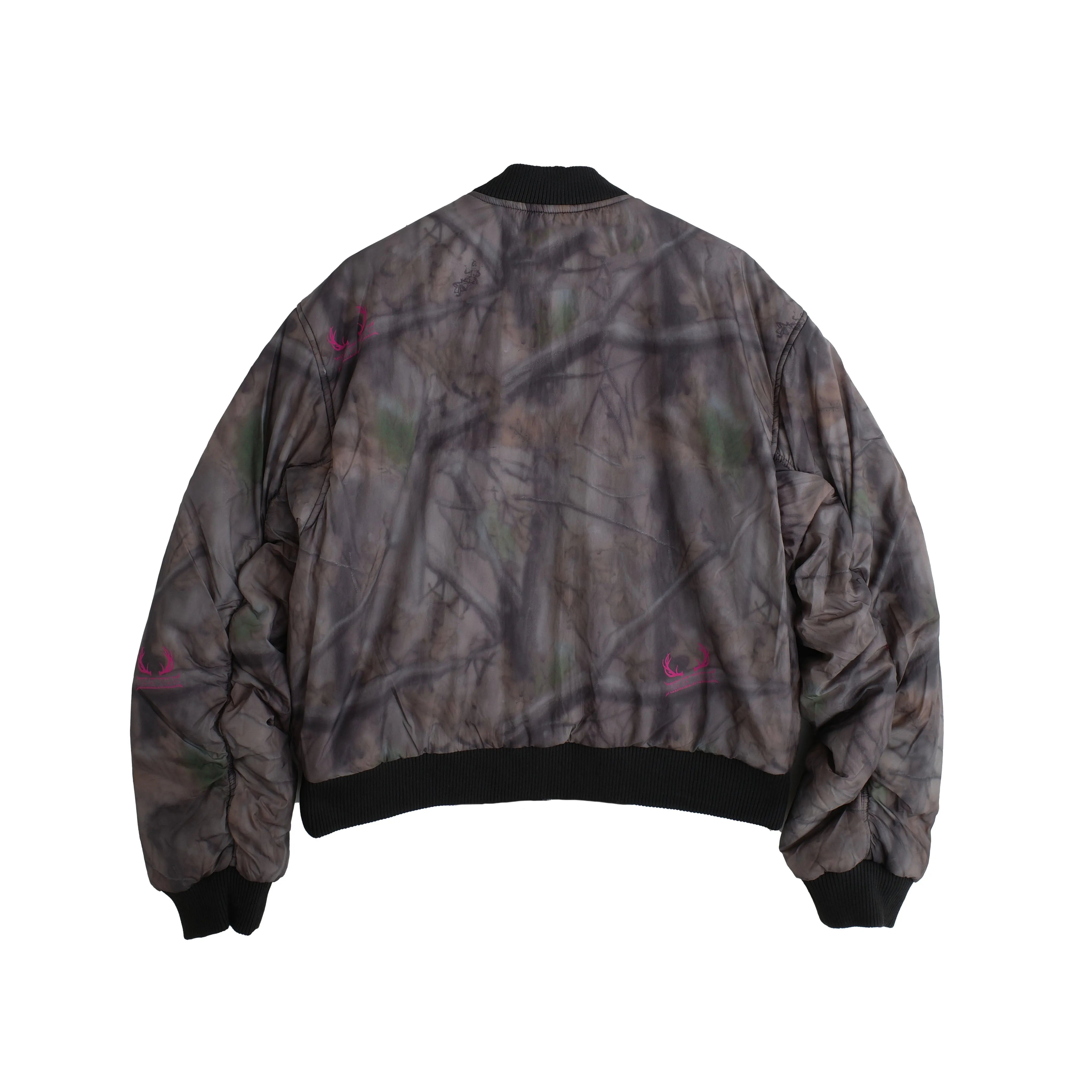 Reversible Black nylon/Airbrush camo Bomber jacket sold by Junglesjungles product image thumbnail 4