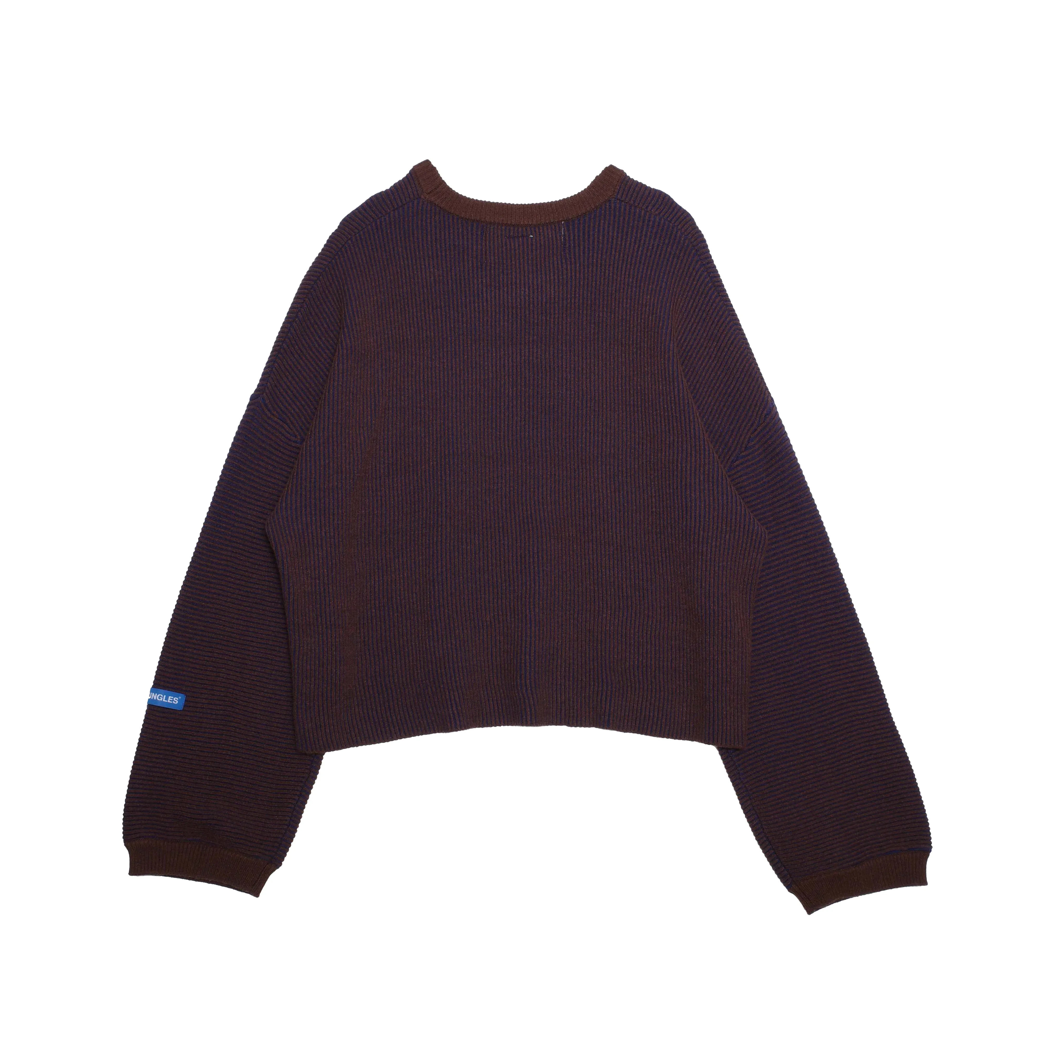Two Tone Rib Knit brown/blue sold by Junglesjungles product image thumbnail 3