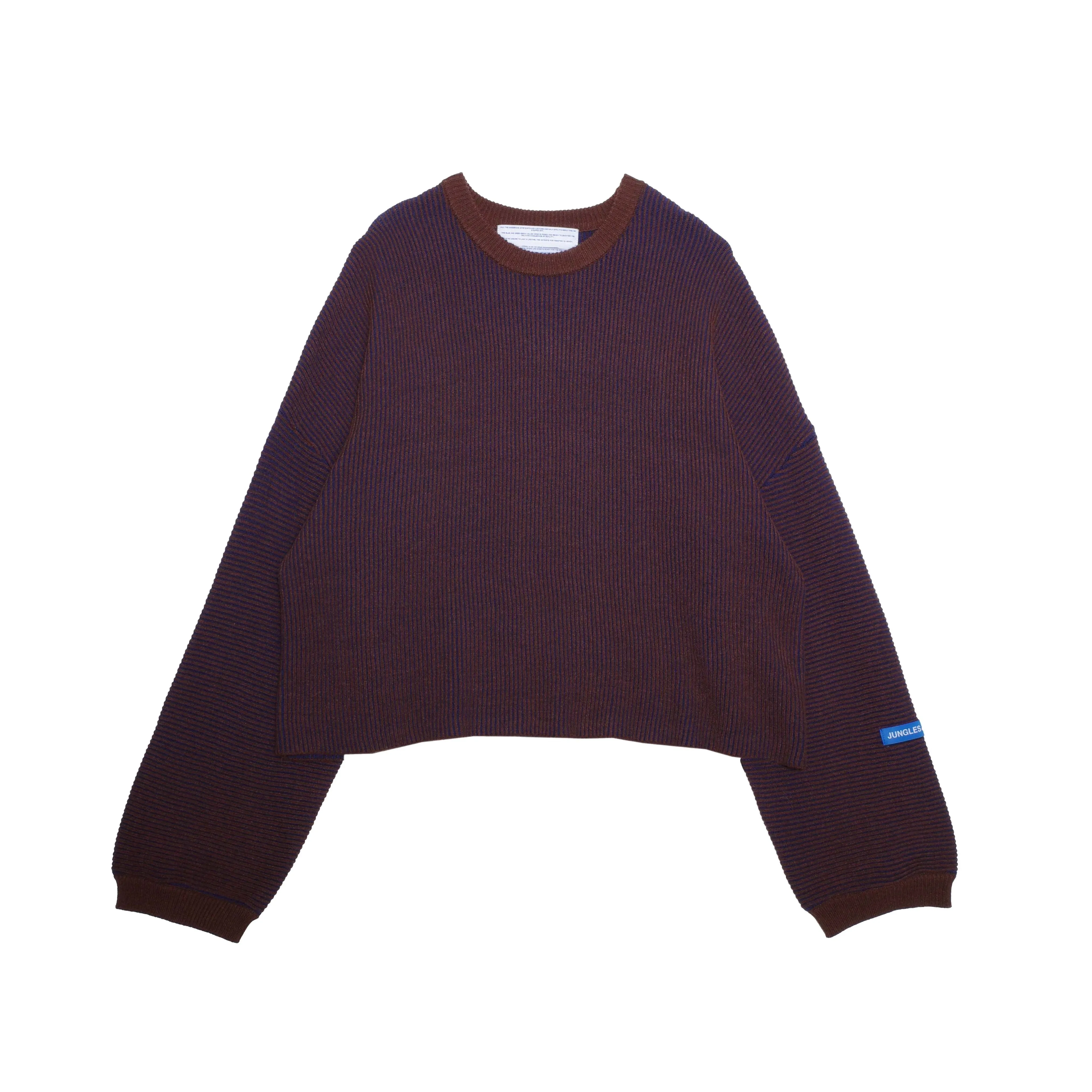 Two Tone Rib Knit brown/blue sold by Junglesjungles