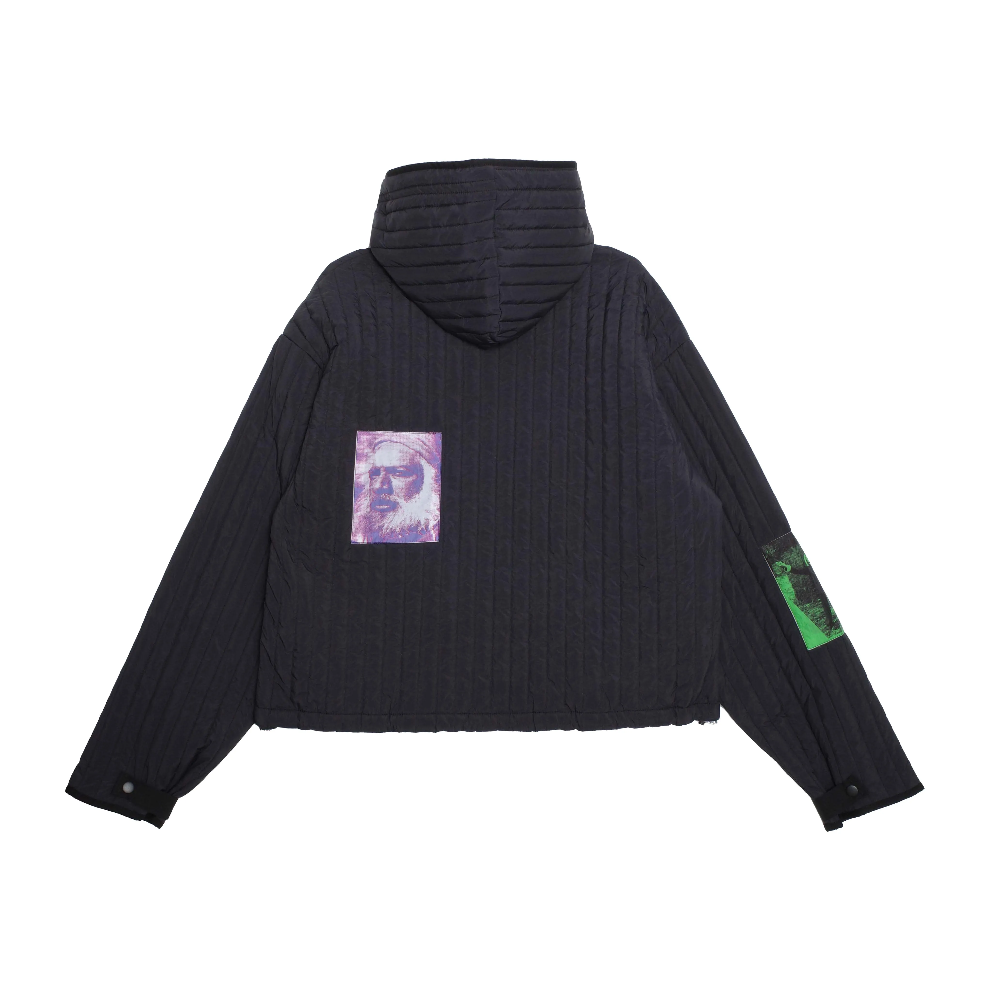 Patches Zip Up Quilted Jacket sold by Junglesjungles product image thumbnail 3