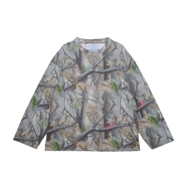 Airbrush Tree Camo Long Sleeve Tee sold by Junglesjungles
