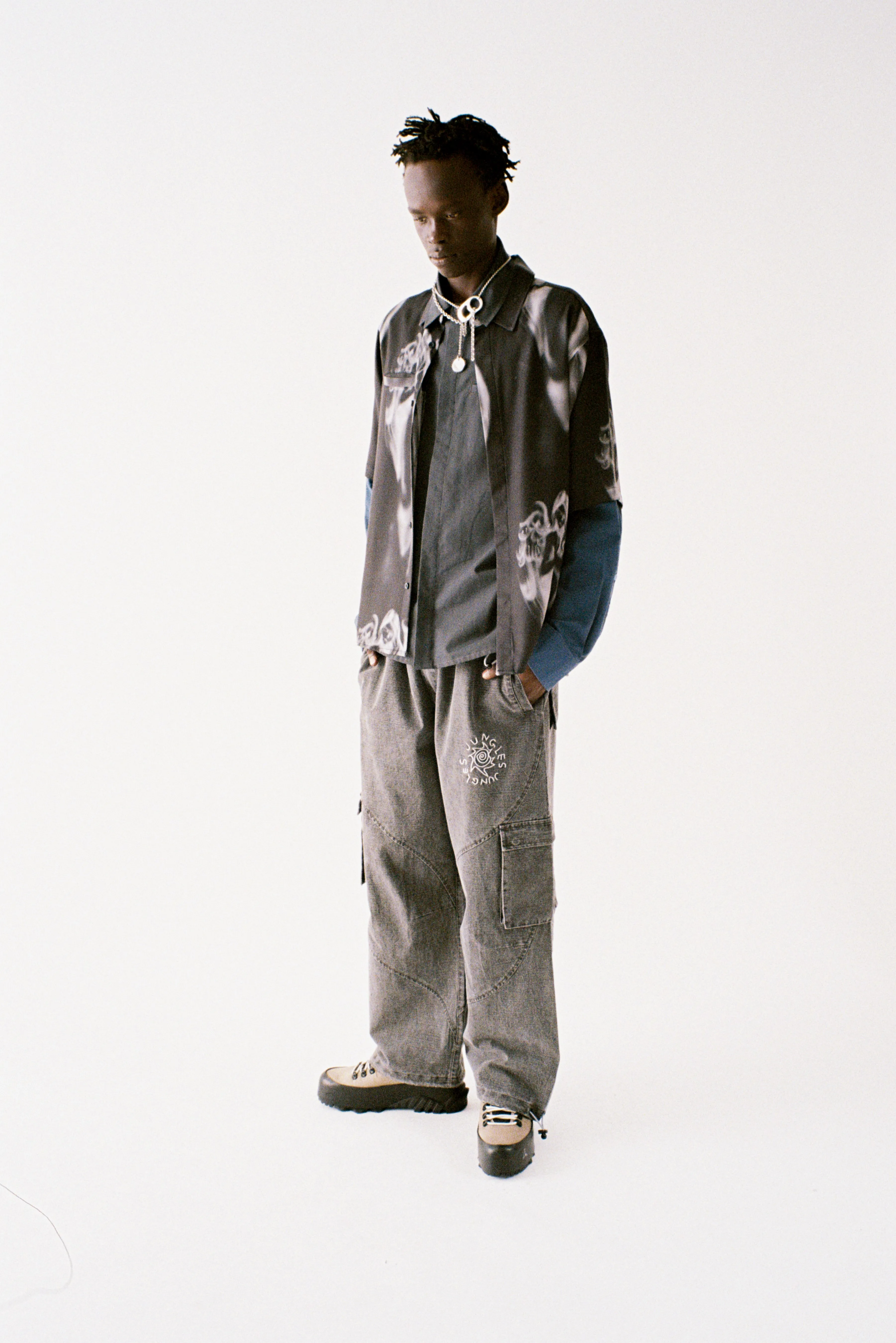 Angels Button Up Shirt sold by Junglesjungles product image thumbnail 2