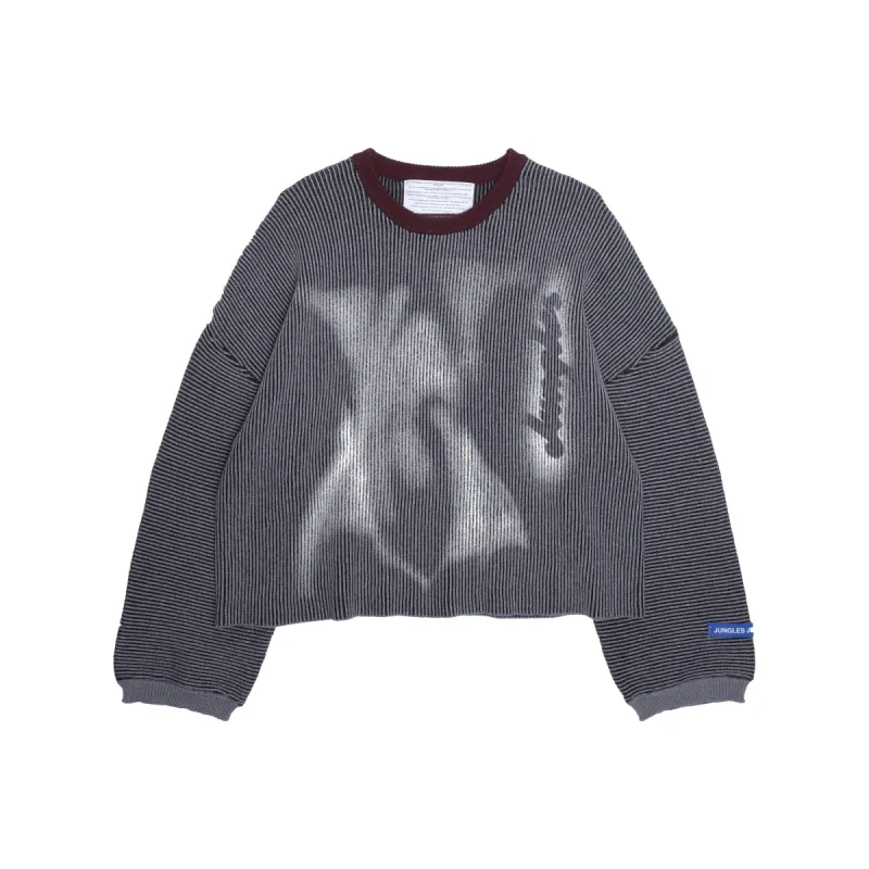 Dark Angels Two Tone Rib Knit made by Junglesjungles