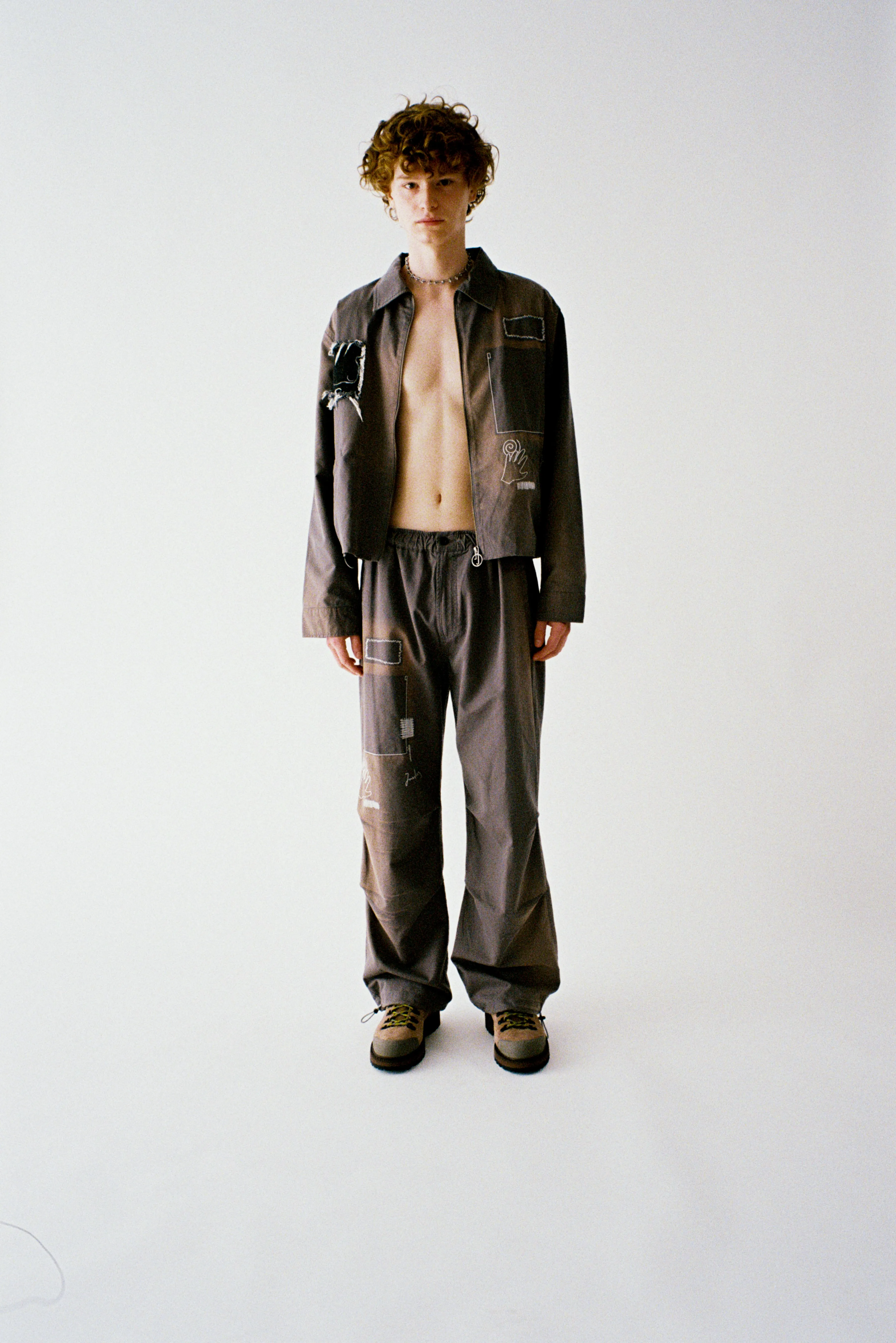 Repaired trucker jacket sold by Junglesjungles product image thumbnail 2