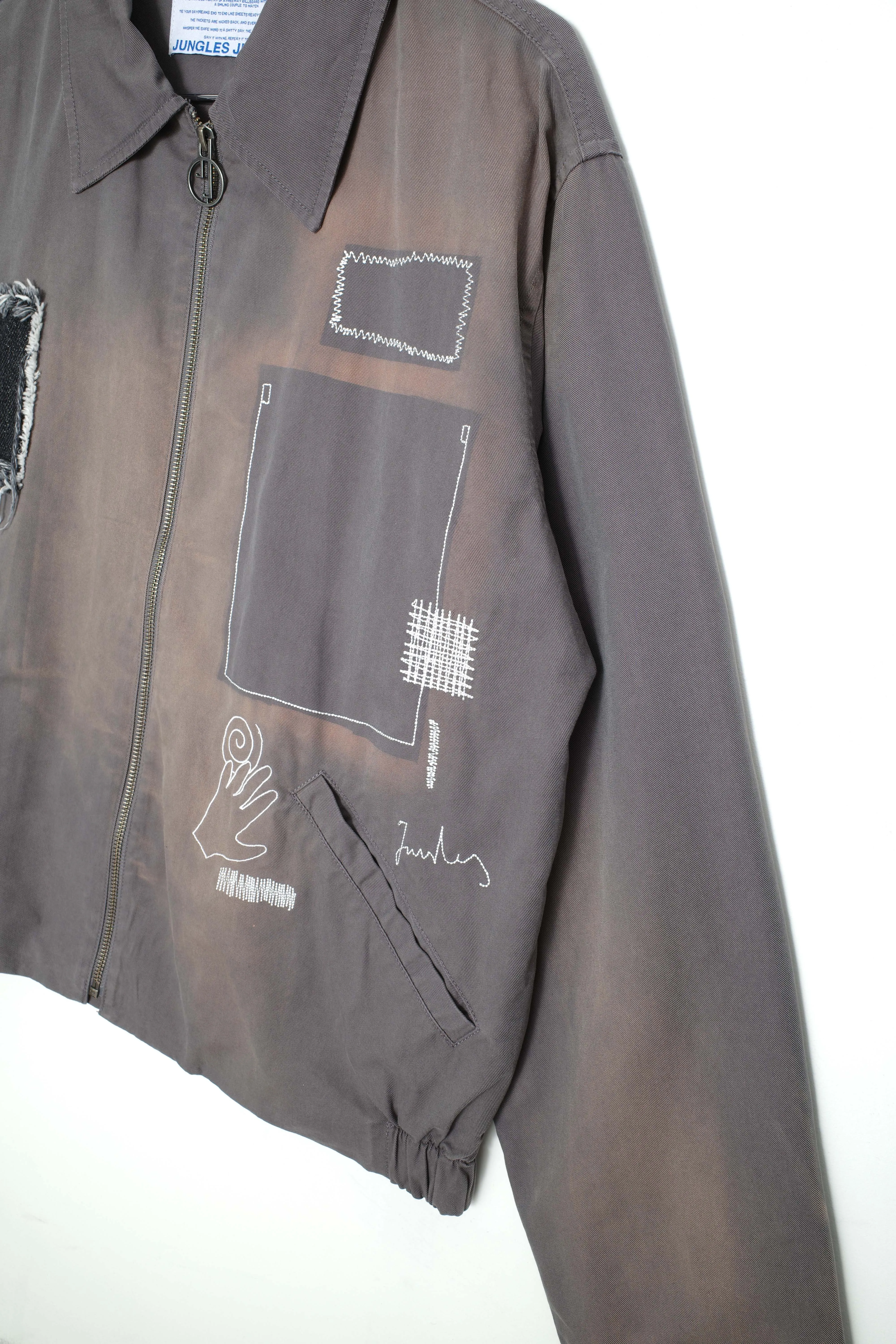 Repaired trucker jacket sold by Junglesjungles product image thumbnail 5